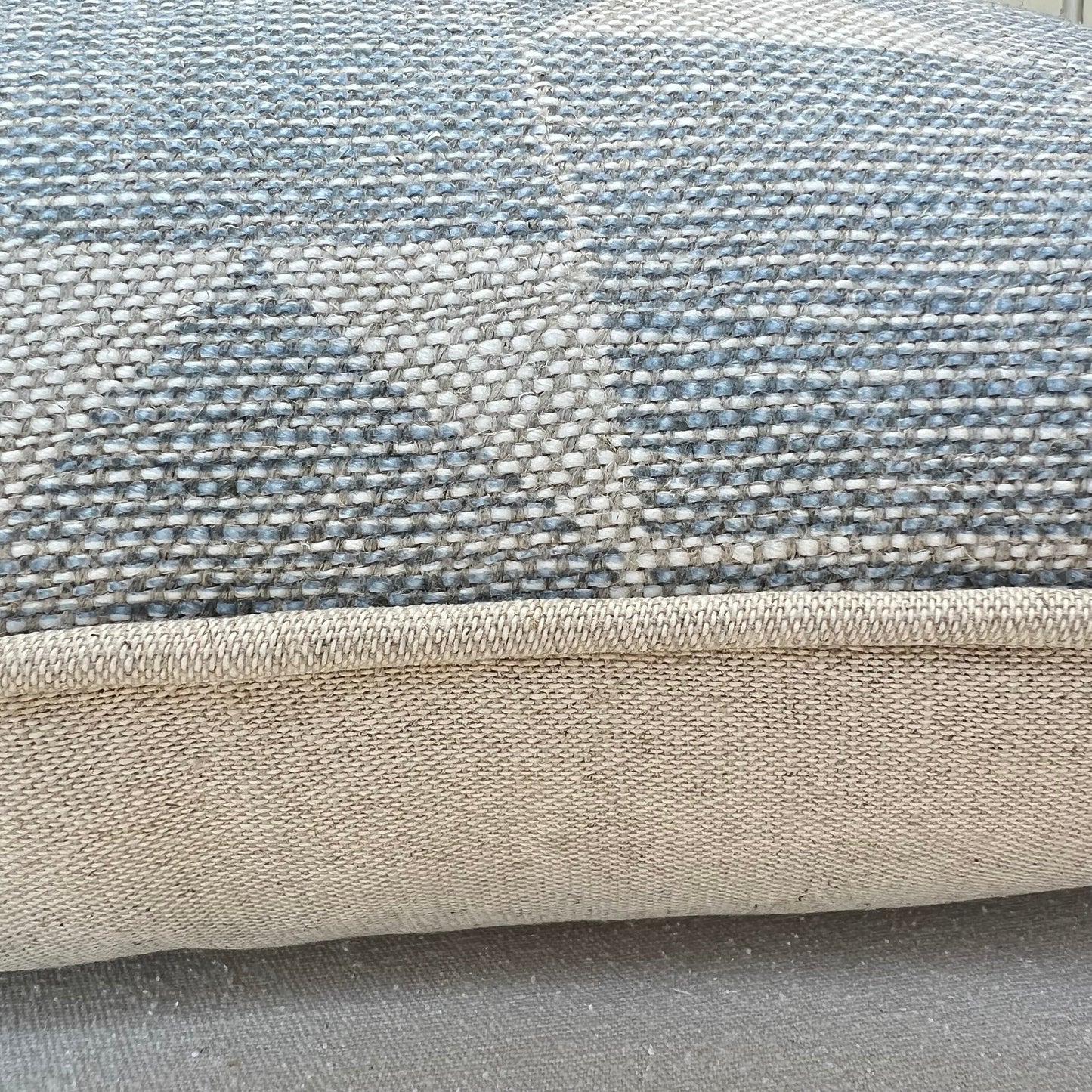 Cushions Made In Fermoie Flag Decorative Pale Blue Neutral Linen Cushion Pillow Throw Cover