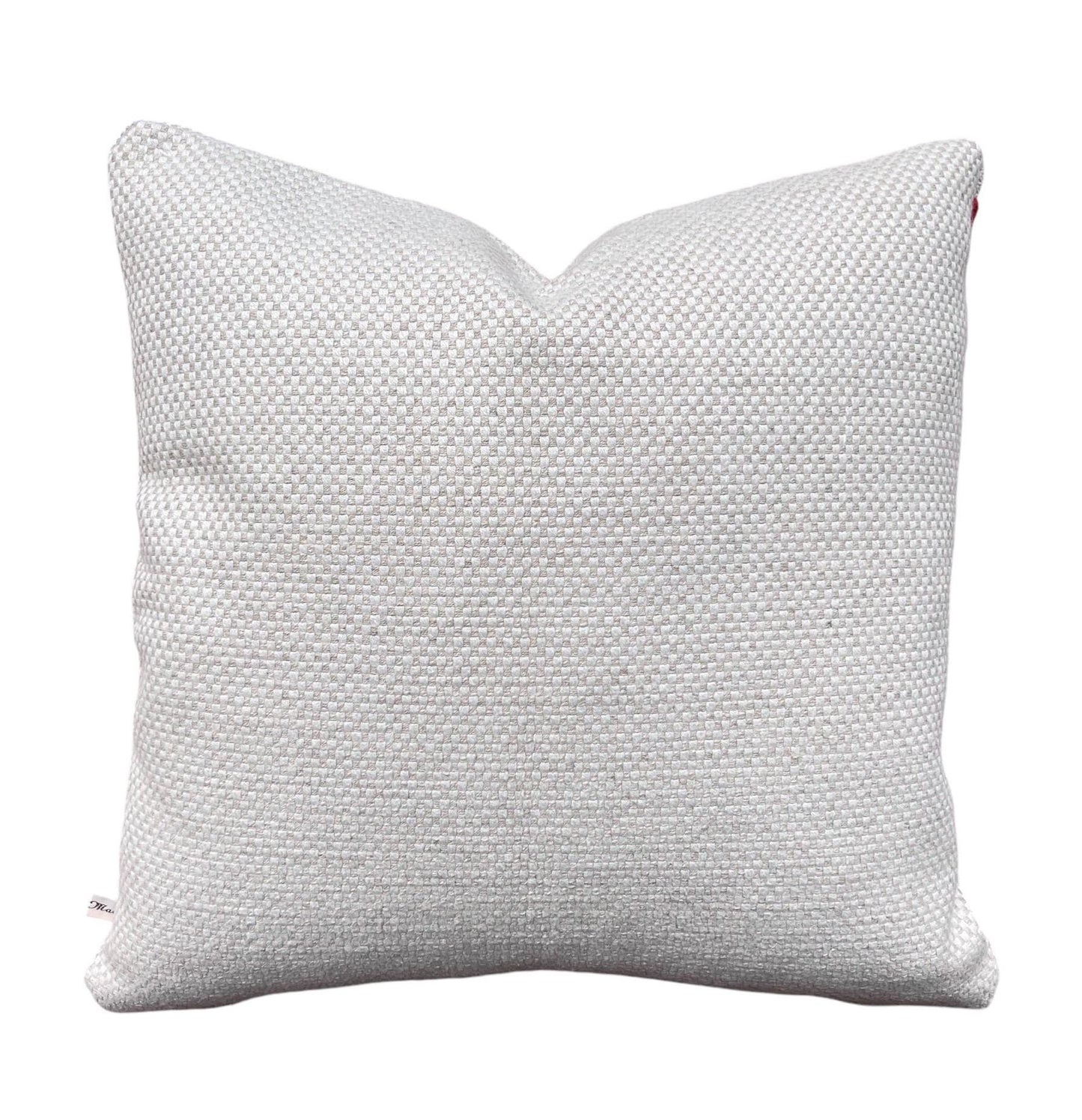 Luxury Designer Manuel Canovas Tanvi Orange Embroidery Textured Cushion Pillow Cover