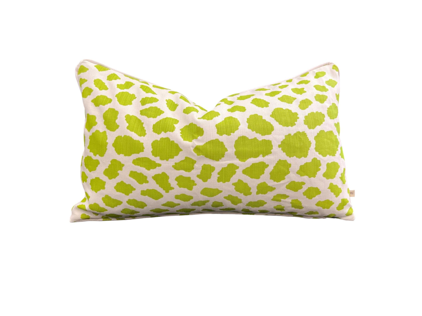 Luxury Designer Quadrille Cheetah Green Fabric Cushion Pillow Throw Cover
