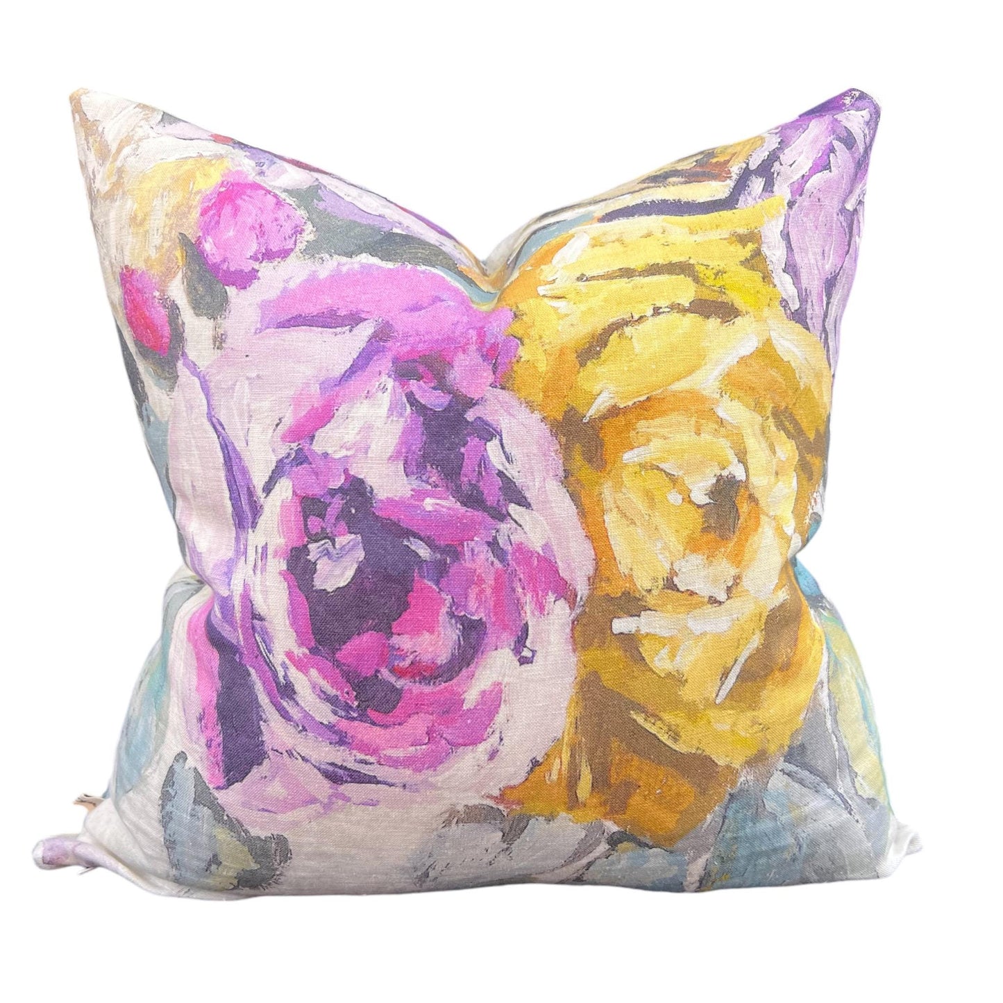 Luxury Designers Guild Viola Floral Linen Throw Cushion Pillow Cover