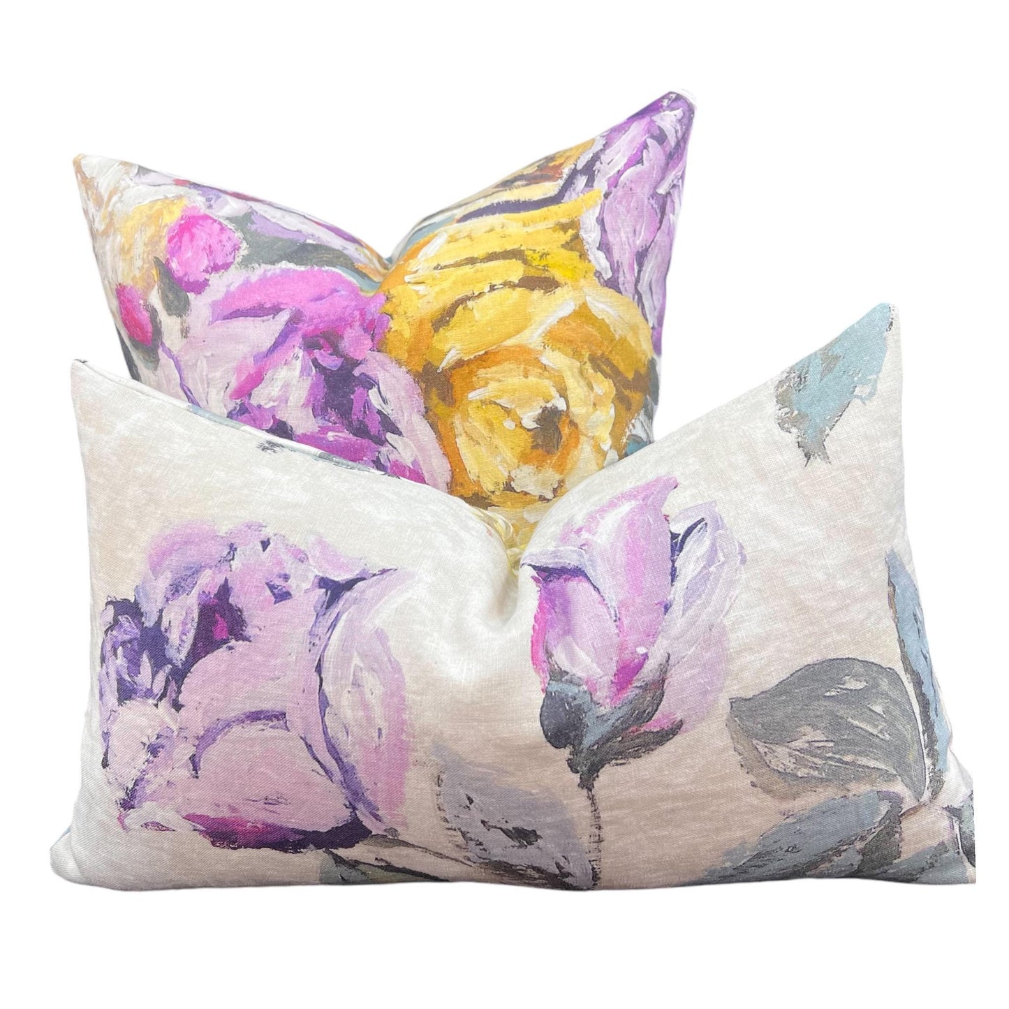 Luxury Designers Guild Viola Floral Linen Throw Cushion Pillow Cover