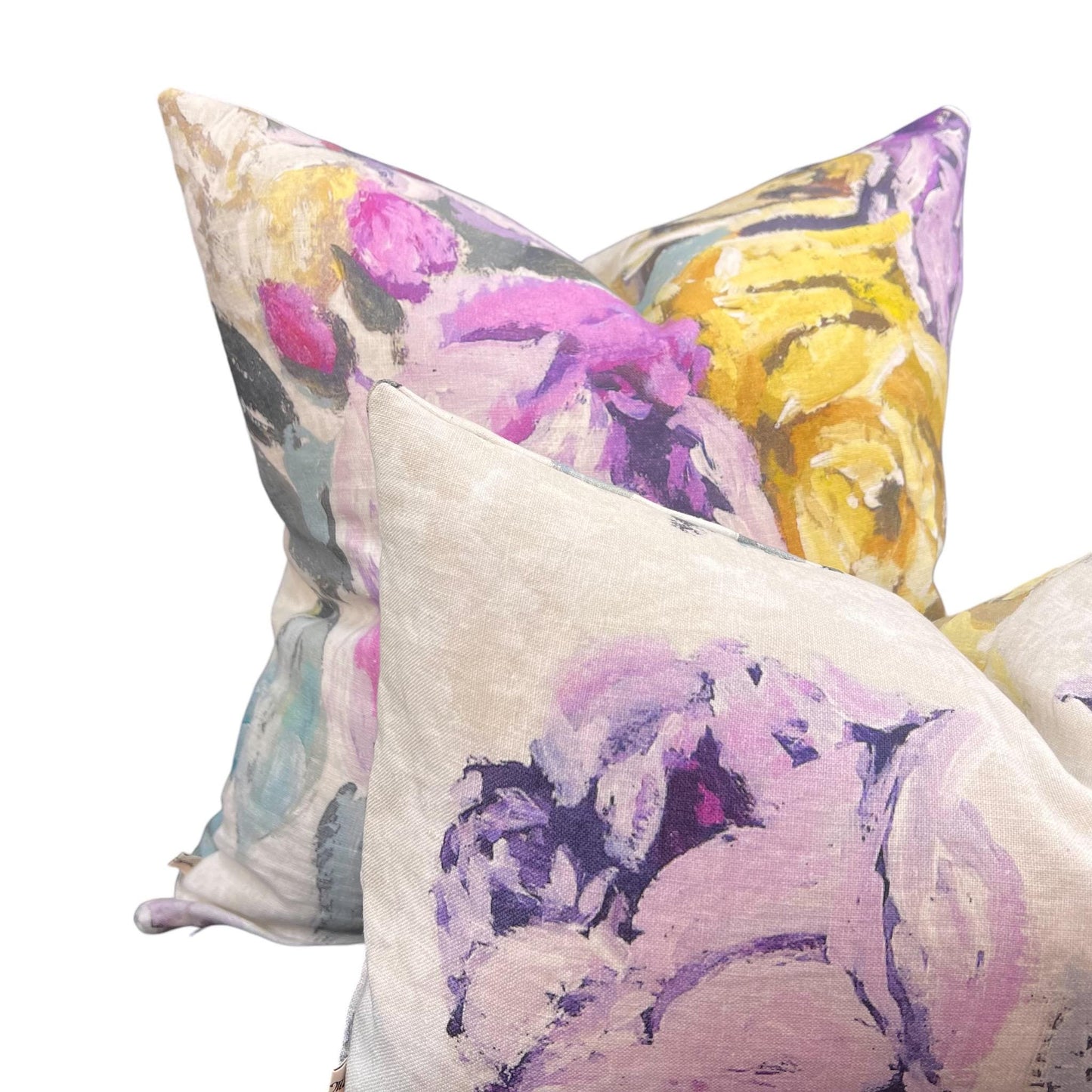 Luxury Designers Guild Viola Floral Linen Throw Cushion Pillow Cover