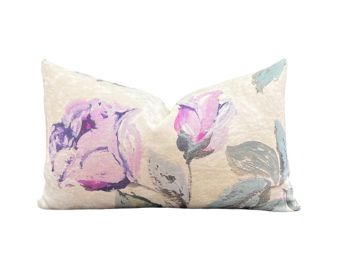 Luxury Designers Guild Viola Floral Linen Throw Cushion Pillow Cover