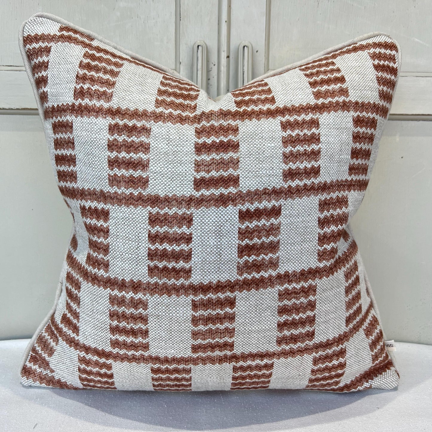 Cushions Made In Fermoie Cove Linen Luxury Designer Decorative Rust Neutral Cushion Pillow Throw Cover
