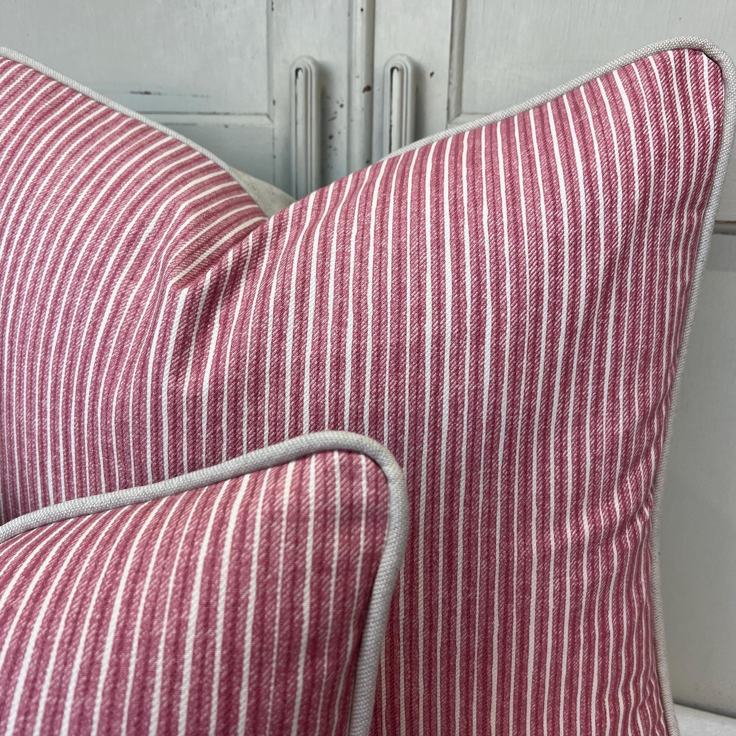 Cushions Made In Fermoie Luxury Designer Poulton Stripe Pink Cushion Pillow Throw Cover