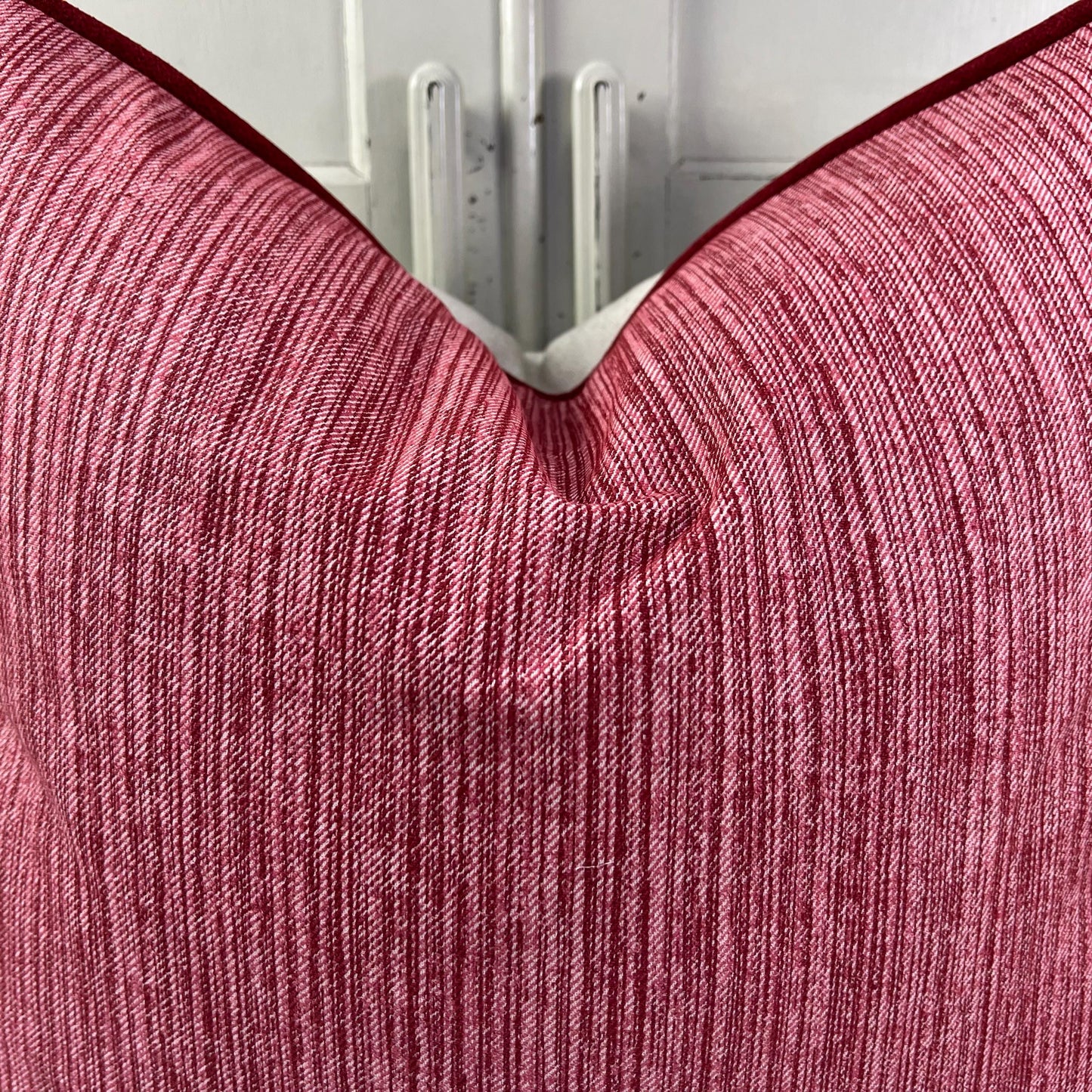 Cushions Made In Fermoie Strie Luxury Designer Decorative Burgundy Cotton Cushion Pillow Throw Cover