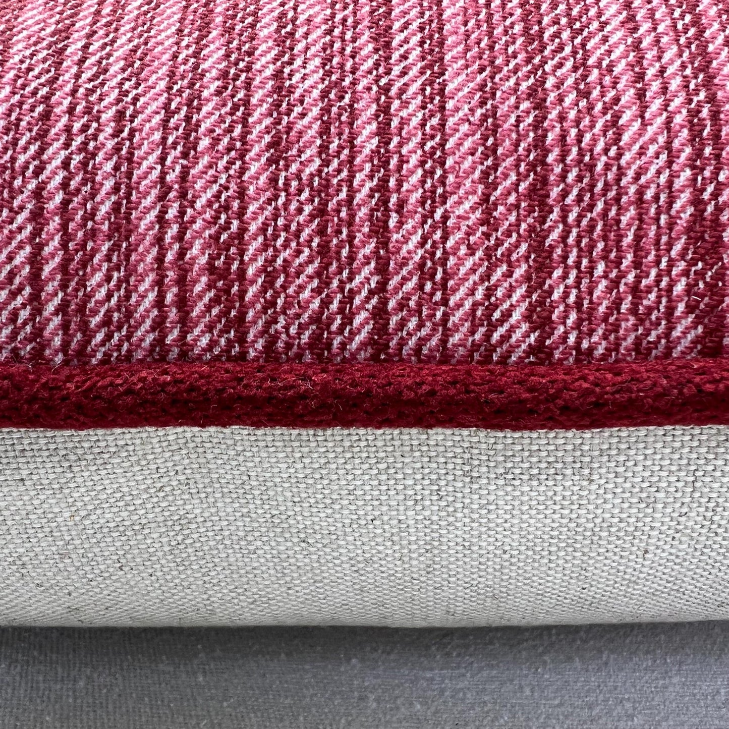 Cushions Made In Fermoie Strie Luxury Designer Decorative Burgundy Cotton Cushion Pillow Throw Cover