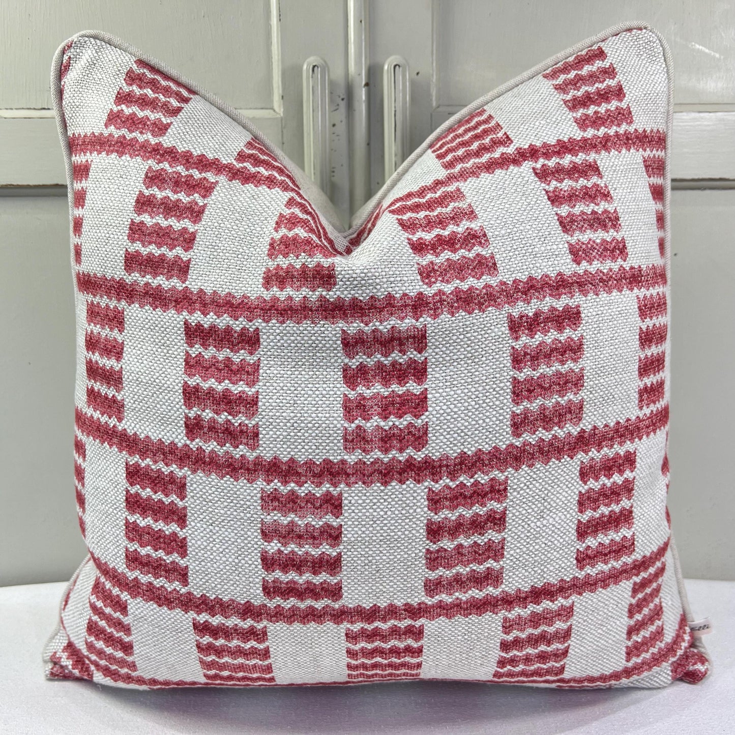 Cushions Made In Fermoie Cove Linen Luxury Designer Decorative Red Neutral Cushion Pillow Throw Cover