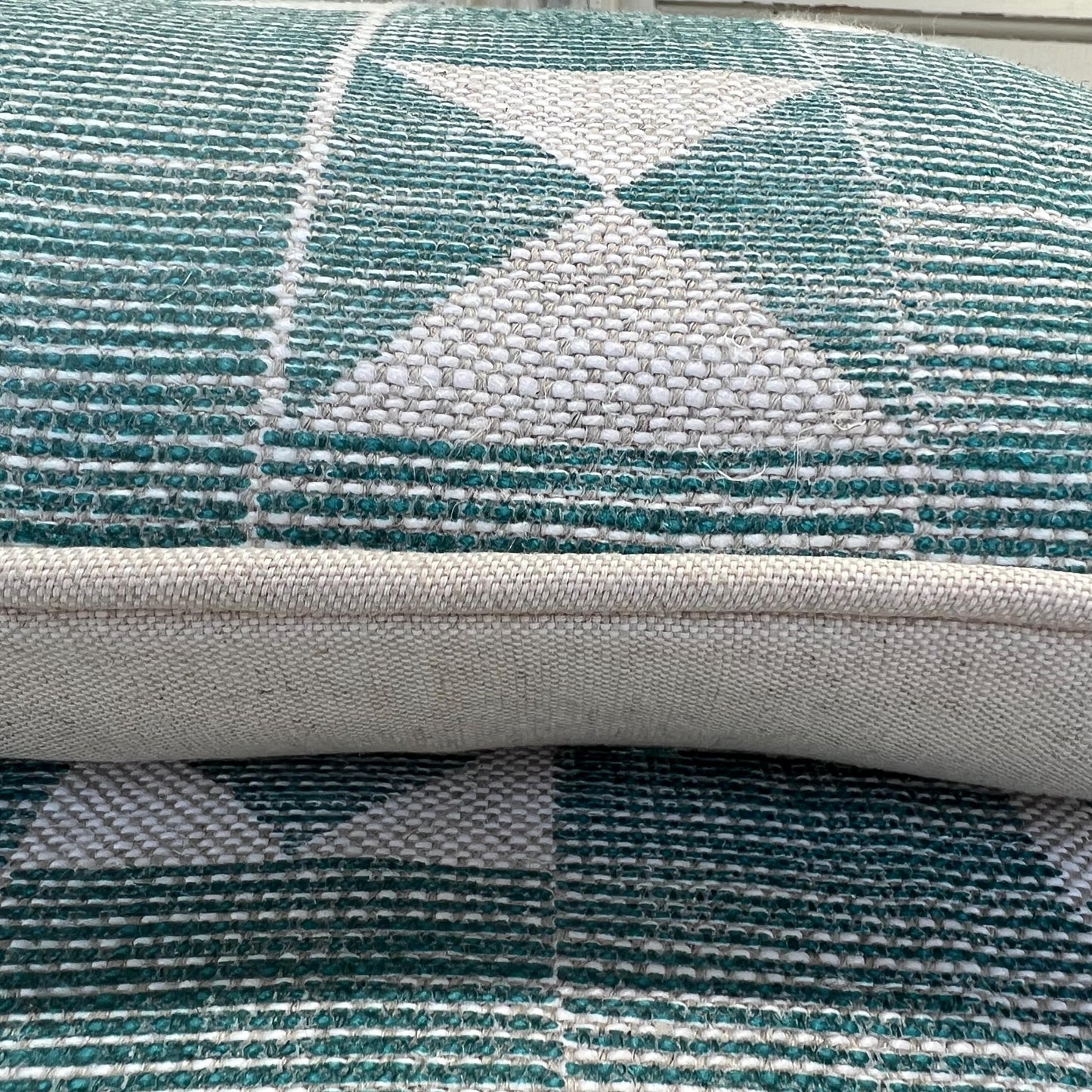 Cushions Made In Fermoie Flag Decorative Dark Teal Neutral Linen Cushion Pillow Throw Cover