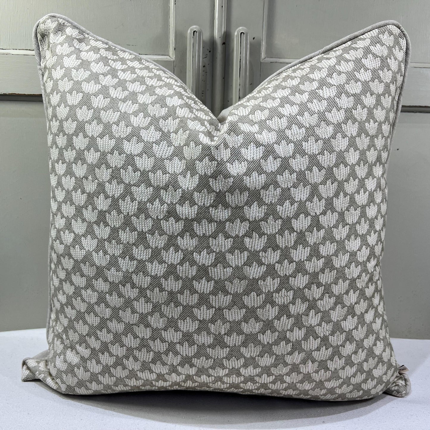 Cushions Made In Fermoie Eythorne Luxury Designer Decorative Pale Green Neutral Cotton Cushion Pillow Throw Cover