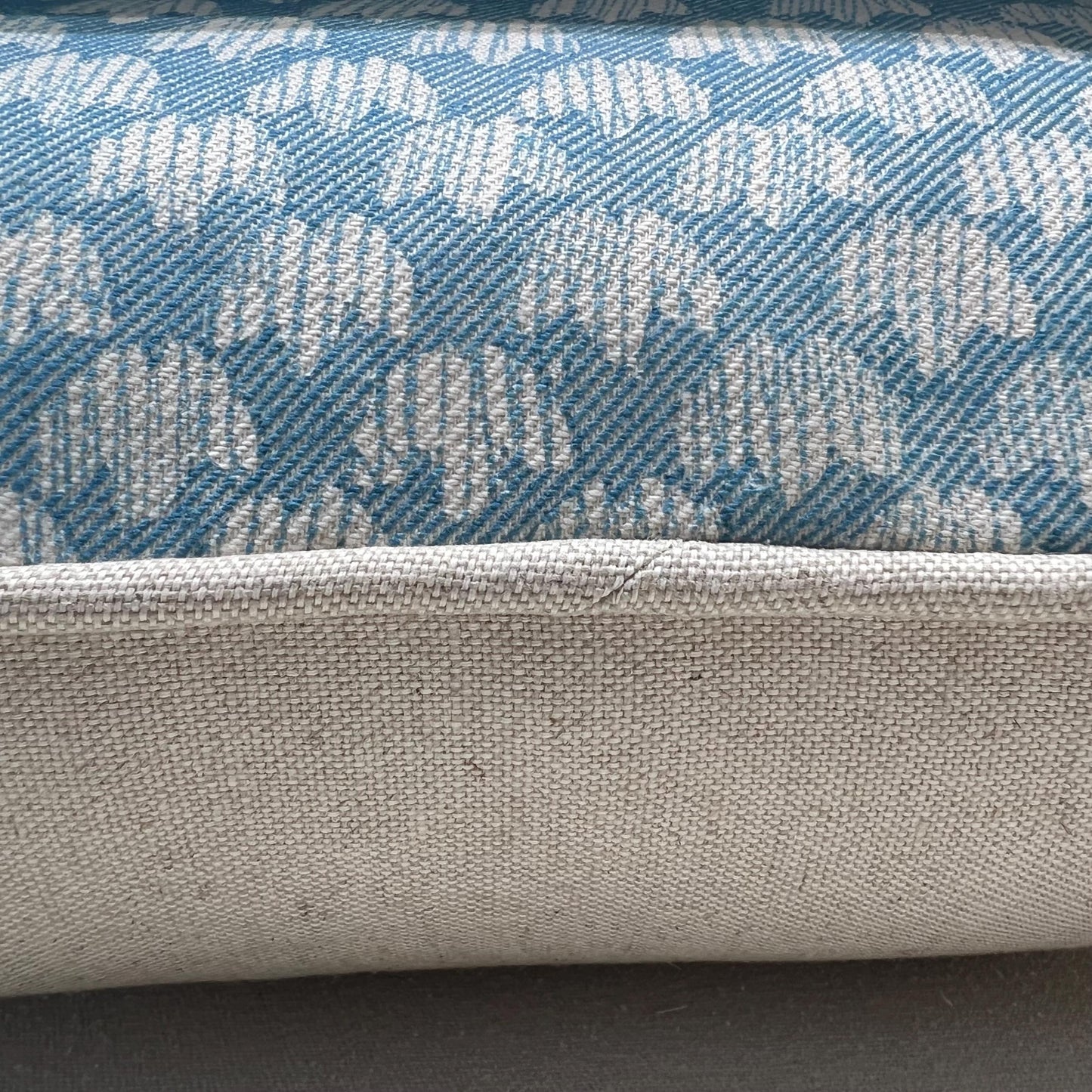 Cushions Made In Fermoie Eythorne Luxury Designer Decorative Blue Neutral Cotton Cushion Pillow Throw Cover