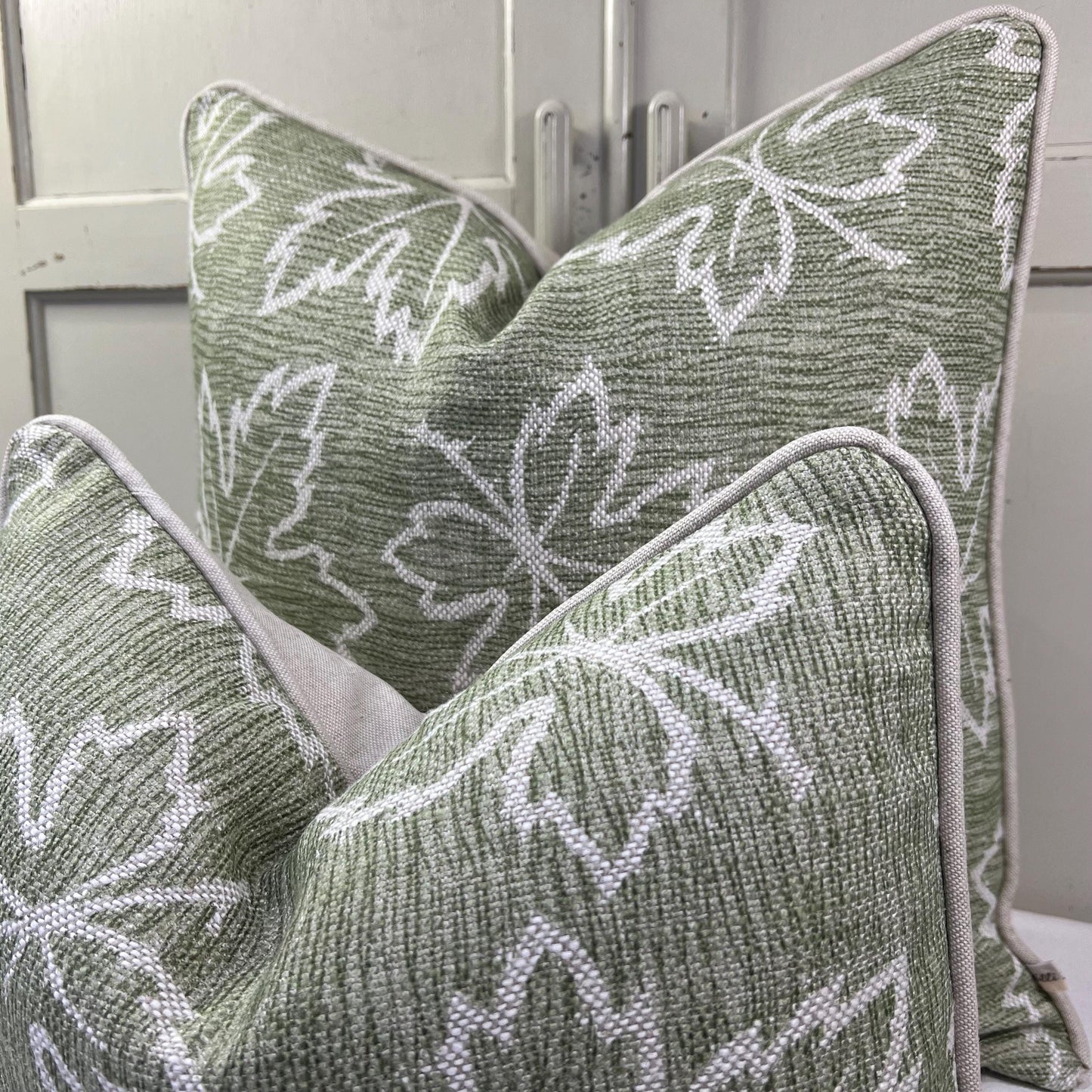 Cushions Made In Fermoie Maple Luxury Designer Decorative Green Linen Cushion Pillow Throw Cover