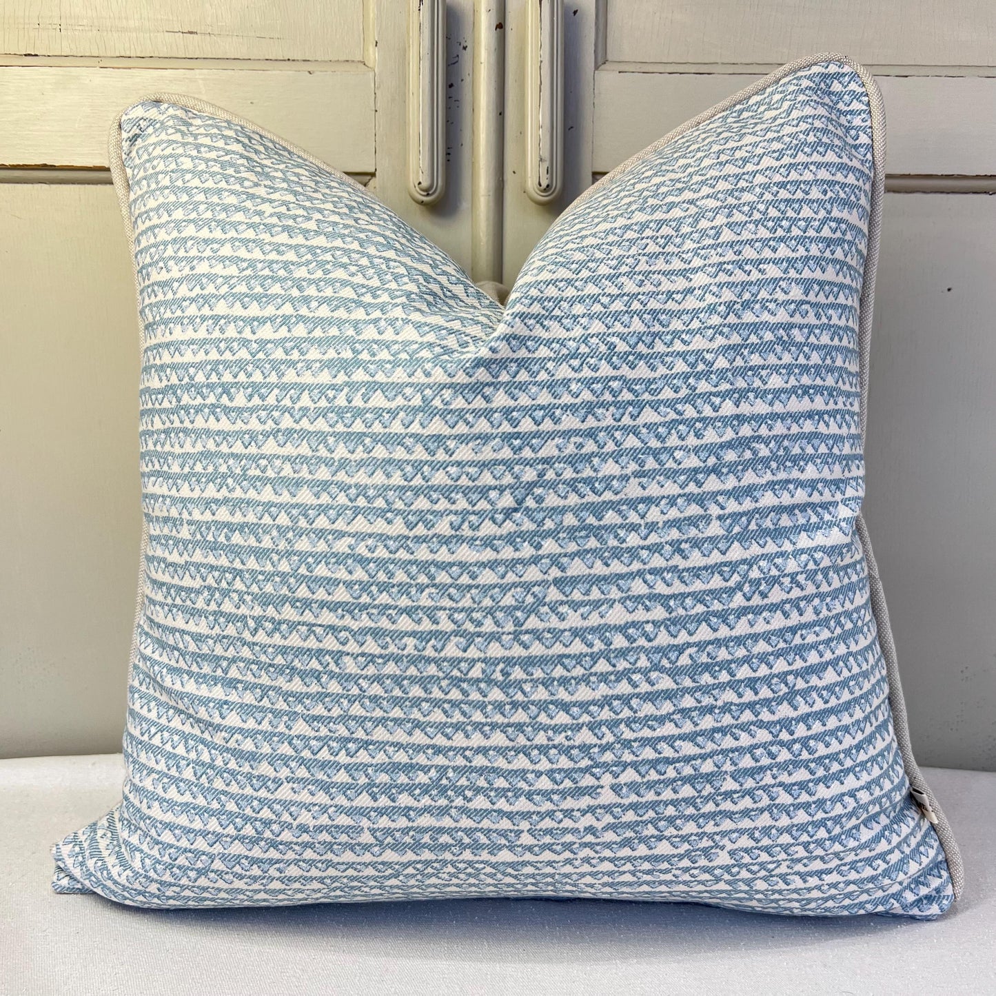 Cushions Made In Fermoie Mendip Decorative Pale Blue Neutral Cotton Cushion Pillow Throw Cover
