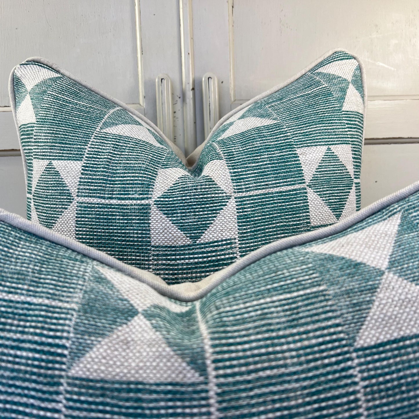 Cushions Made In Fermoie Flag Decorative Dark Teal Neutral Linen Cushion Pillow Throw Cover