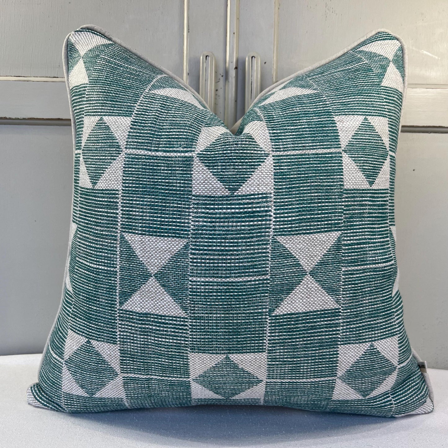 Cushions Made In Fermoie Flag Decorative Dark Teal Neutral Linen Cushion Pillow Throw Cover