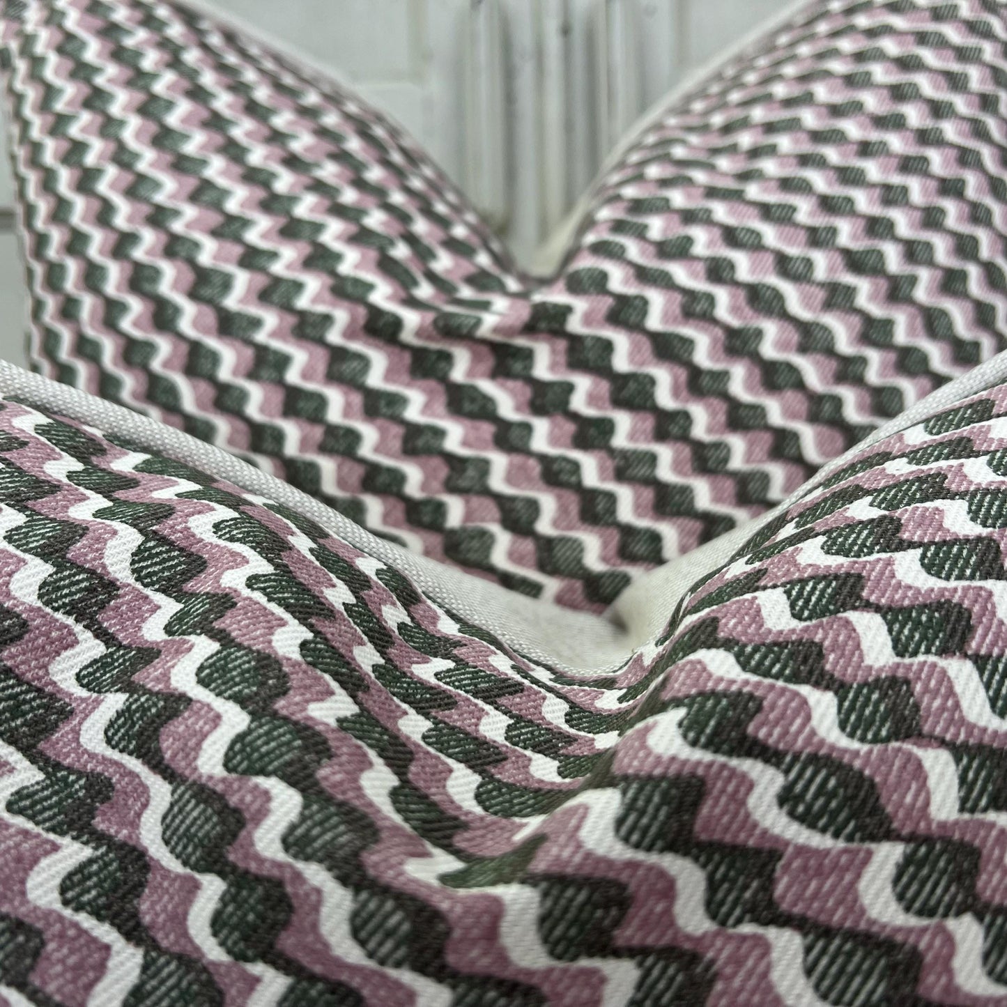 Cushions Made In Fermoie Ruffle Green Pink Cotton Decorative Sofa Throw Pillow Cover