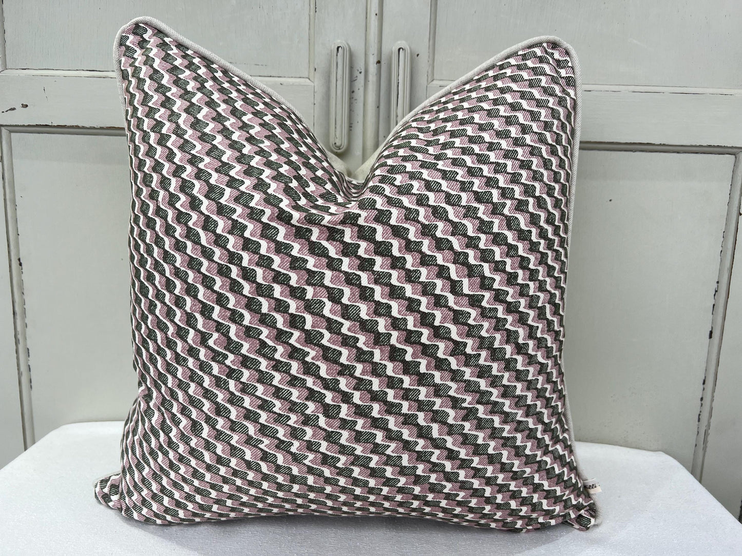 Cushions Made In Fermoie Ruffle Green Pink Cotton Decorative Sofa Throw Pillow Cover