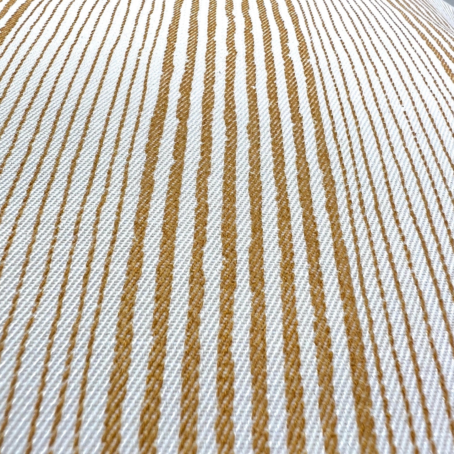Cushions Made In Fermoie Luxury Designer Yellow Ticking Neutral Cotton Cushion Pillow Throw Cover