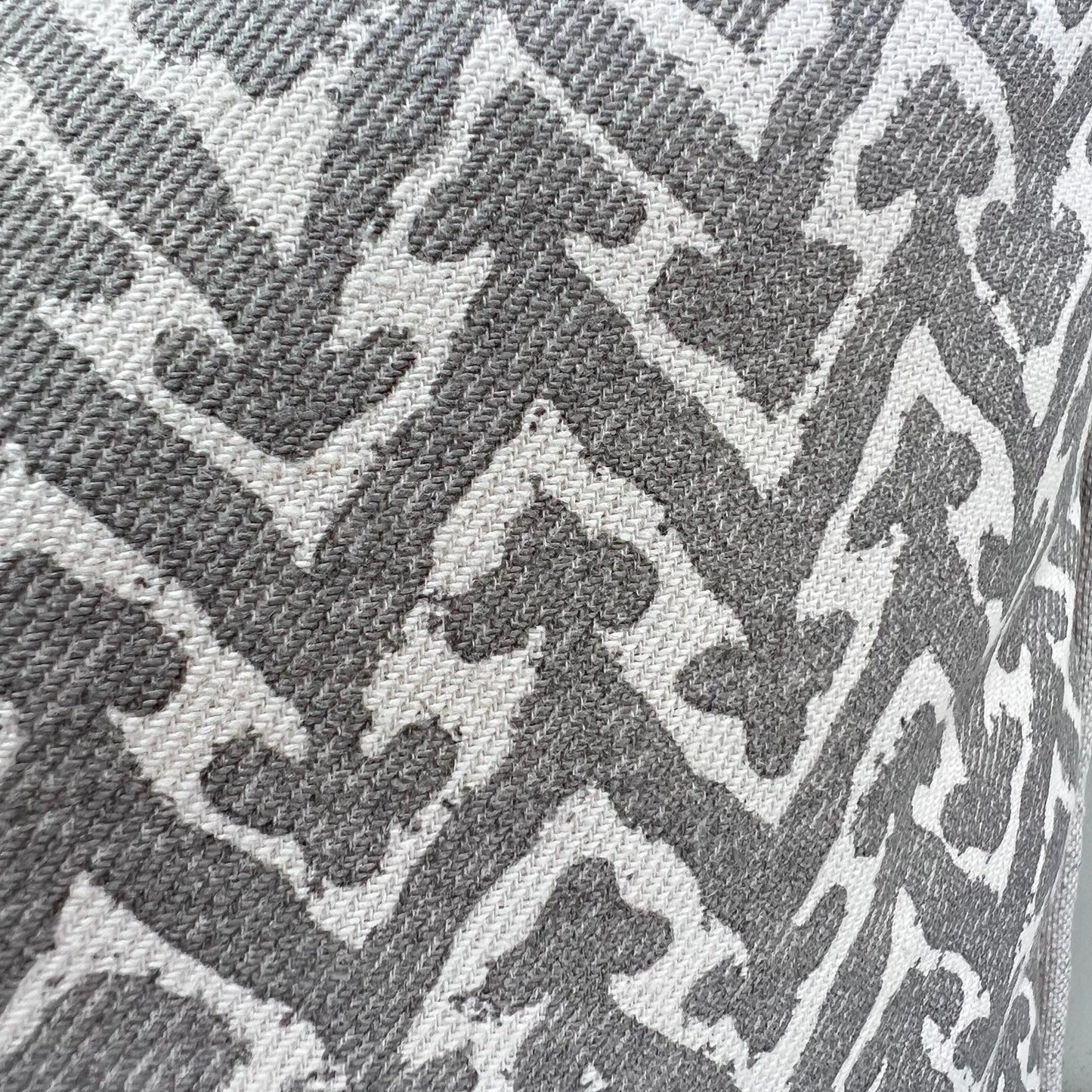 Cushions Made In Fermoie Rabanna Grey Cotton Decorative Sofa Throw Pillow Cover