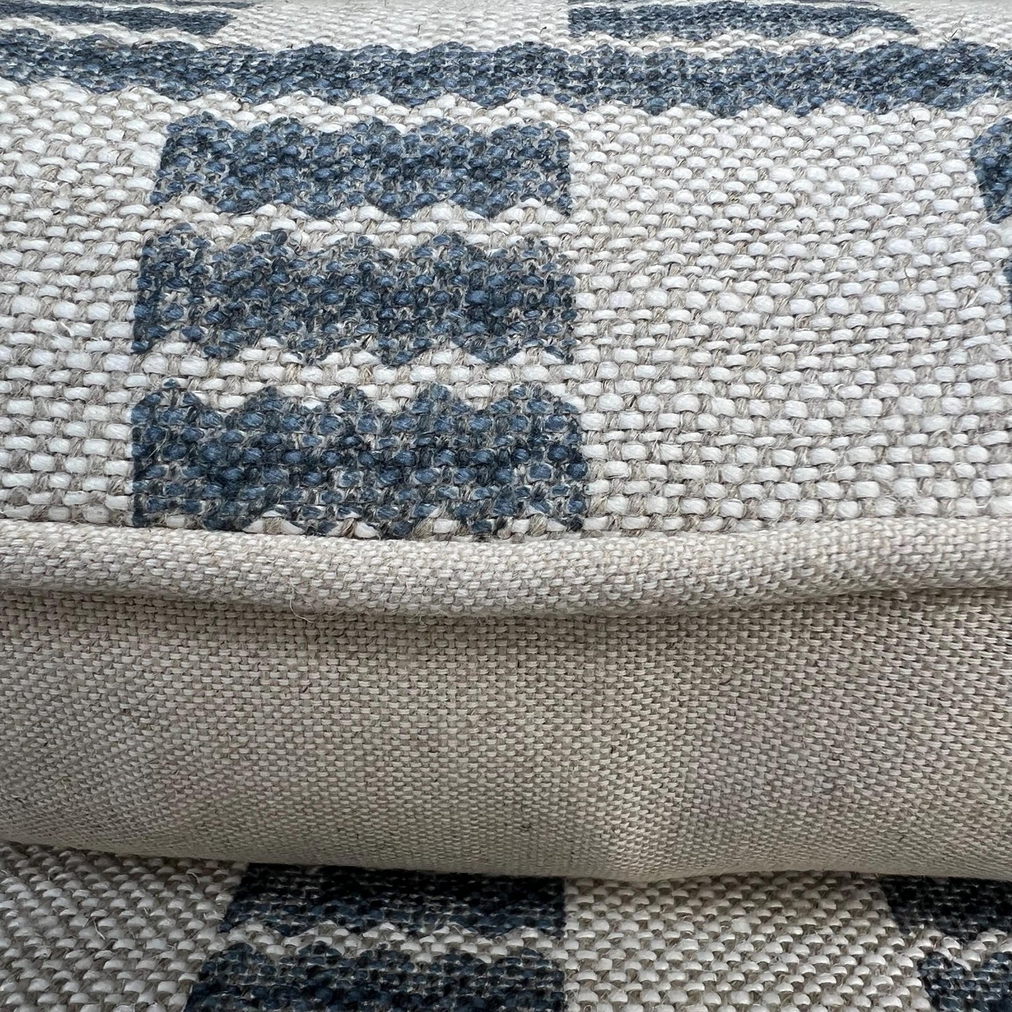 Cushions Made In Fermoie Cove Linen Luxury Designer Decorative Mid Blue Neutral Cushion Pillow Throw Cover