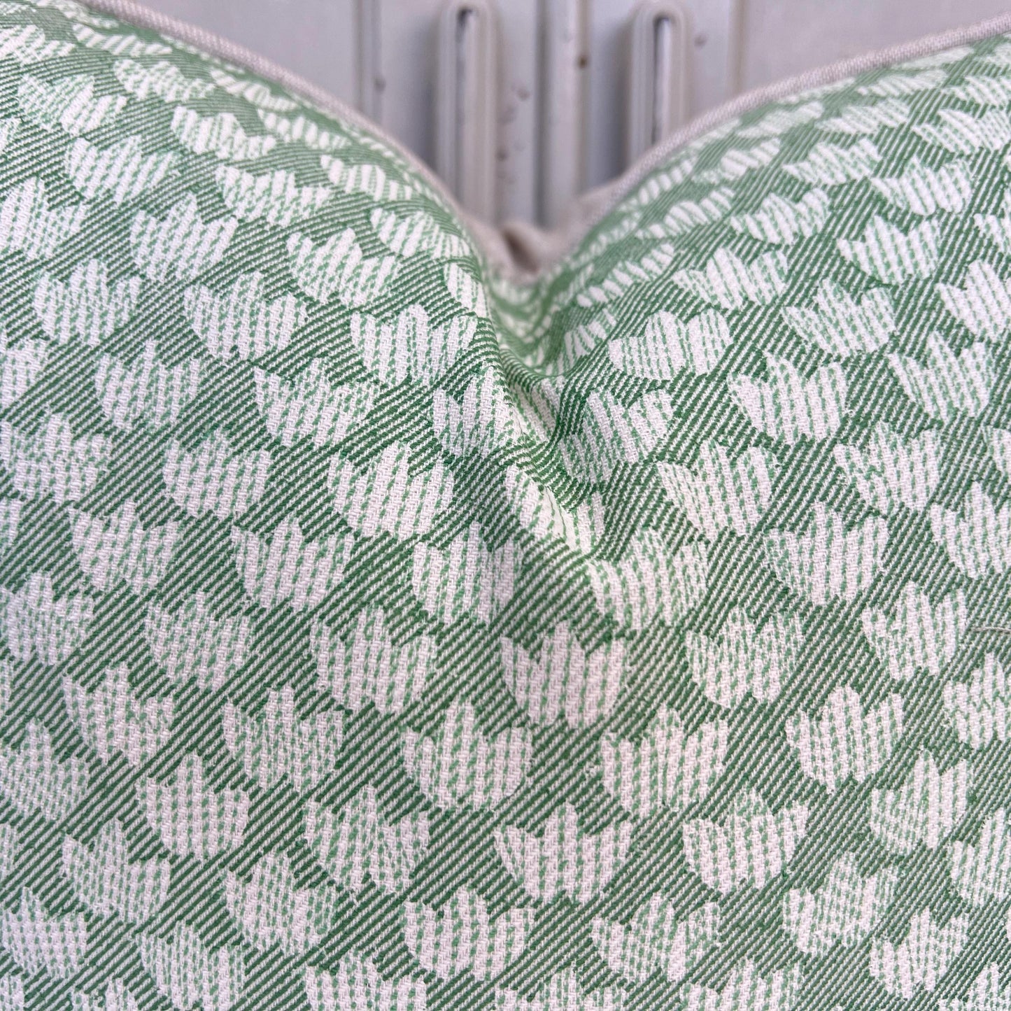 Cushions Made In Fermoie Eythorne Luxury Green Neutral Cotton Cushion Pillow Throw Cover