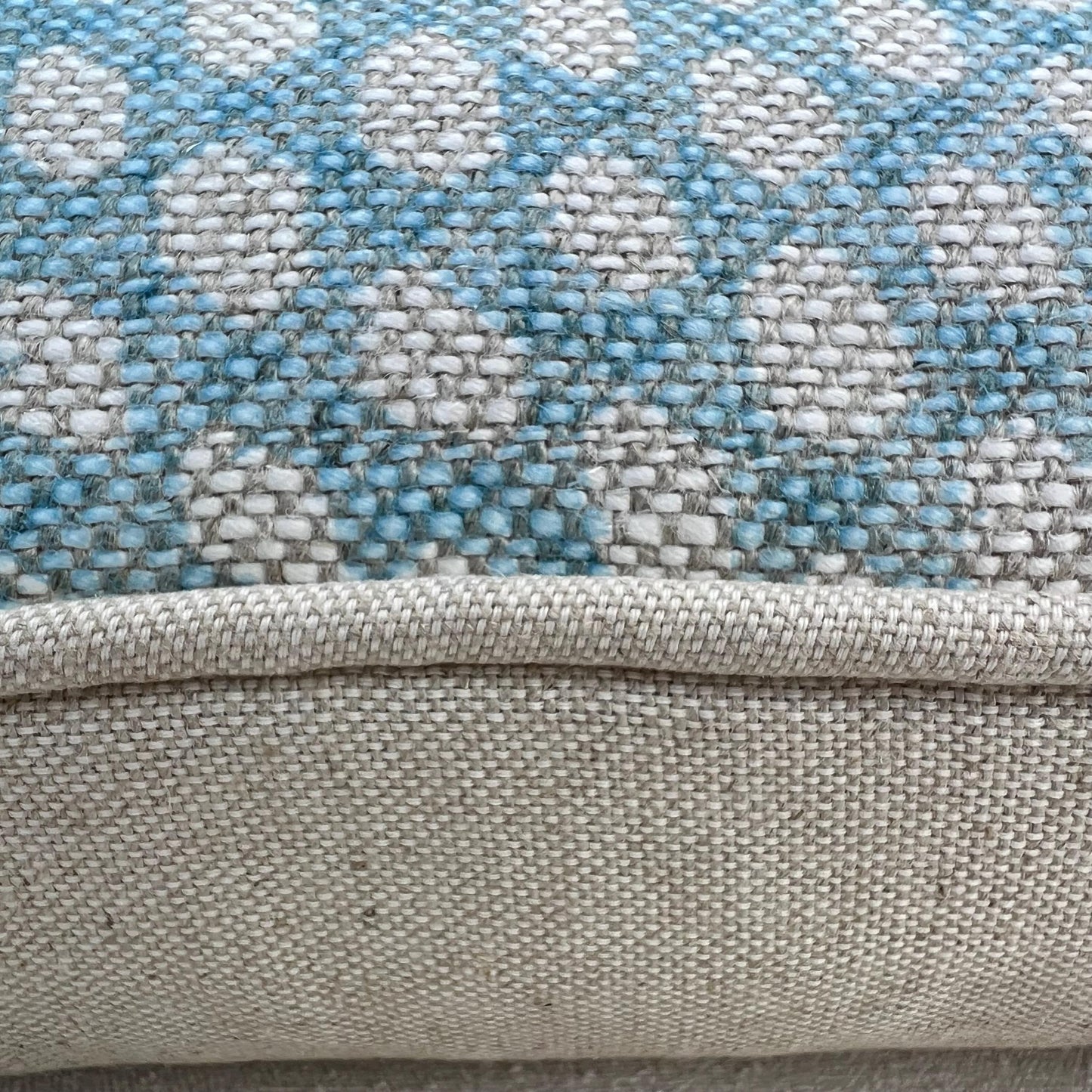 Cushions Made In Fermoie Wicker Luxury Designer Decorative Pale Blue Cotton Cushion Pillow Throw Cover