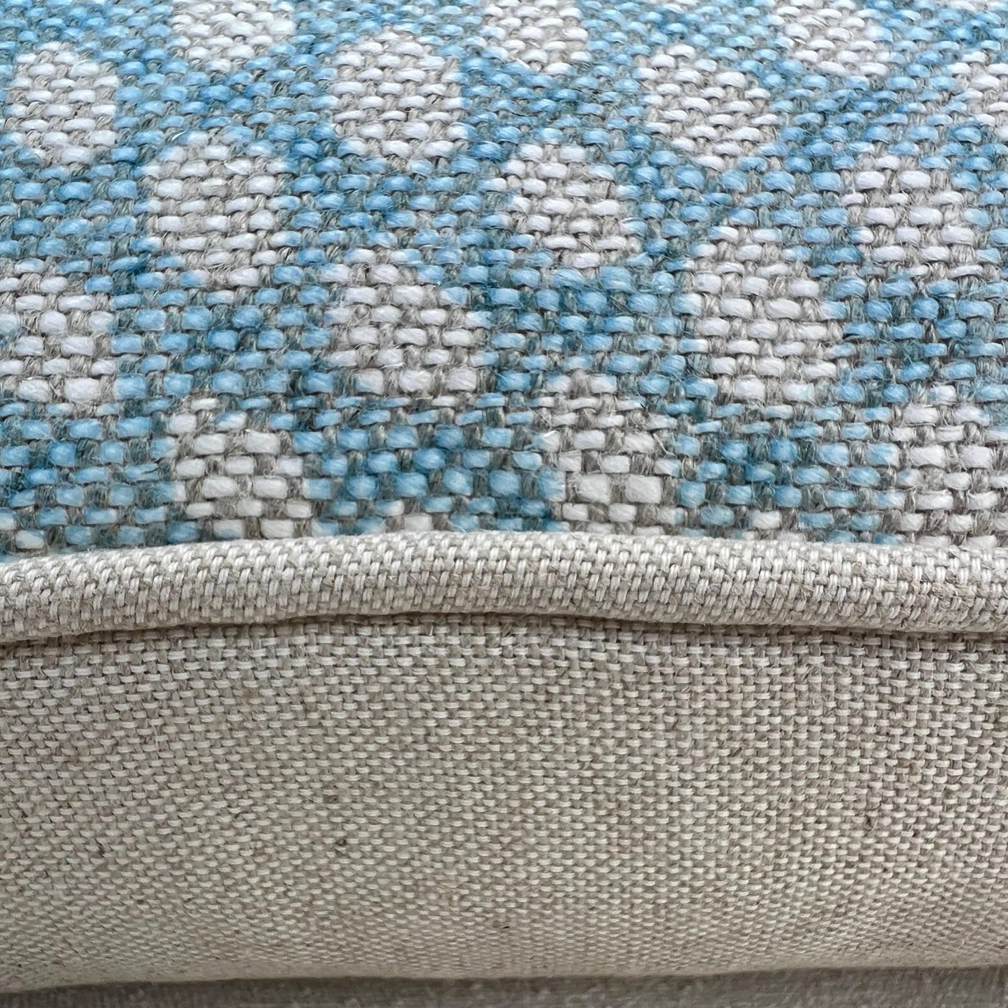 Cushions Made In Fermoie Wicker Luxury Designer Decorative Pale Blue Cotton Cushion Pillow Throw Cover