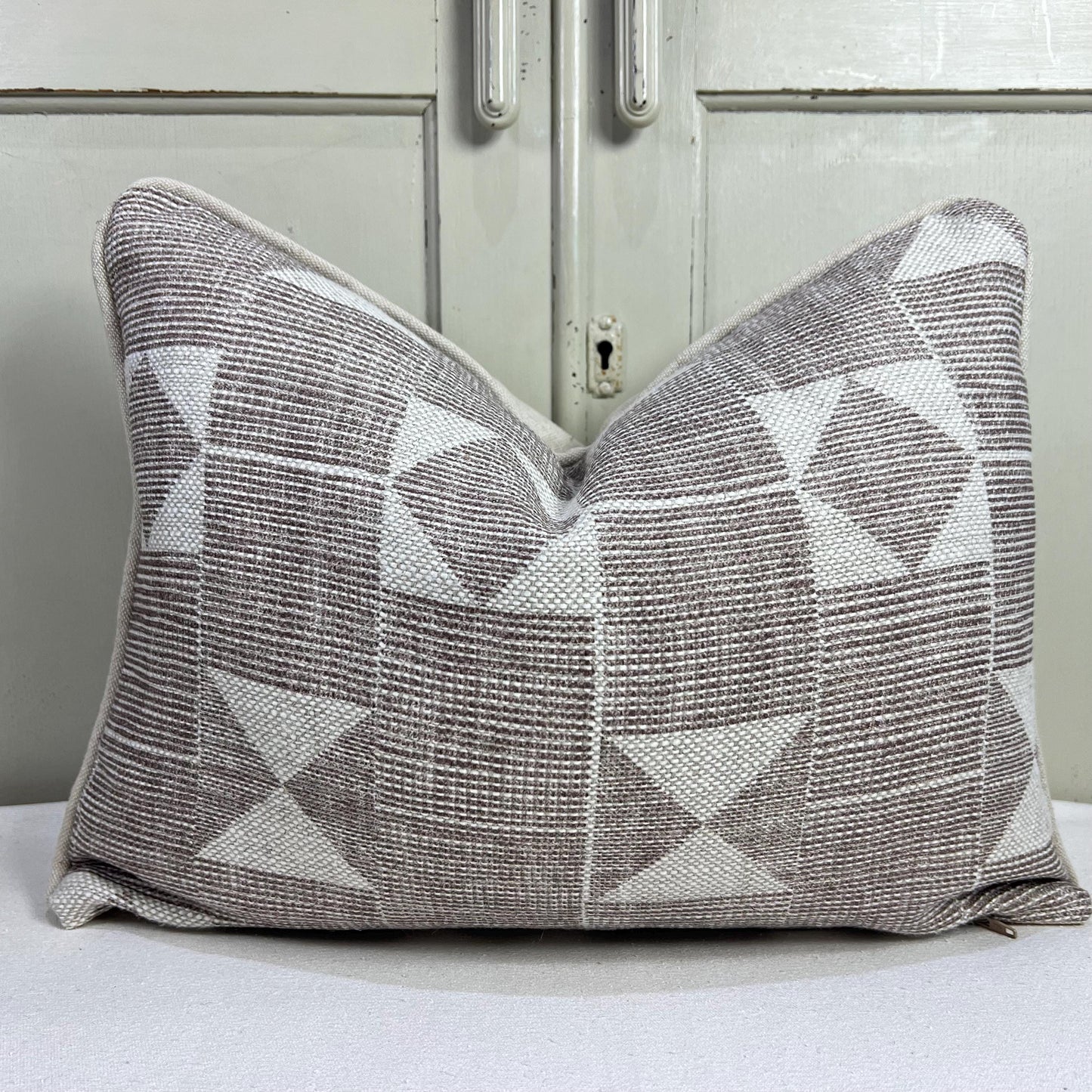 Cushions Made In Fermoie Flag Decorative Taupe Neutral Linen Cushion Pillow Throw Cover