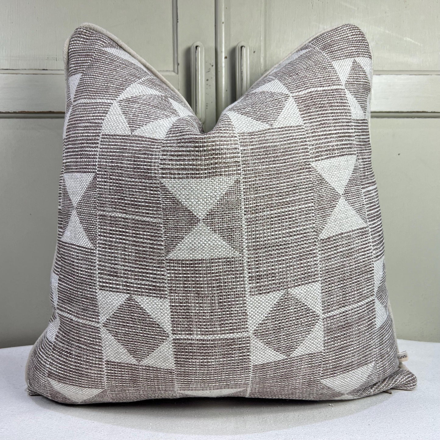 Cushions Made In Fermoie Flag Decorative Taupe Neutral Linen Cushion Pillow Throw Cover