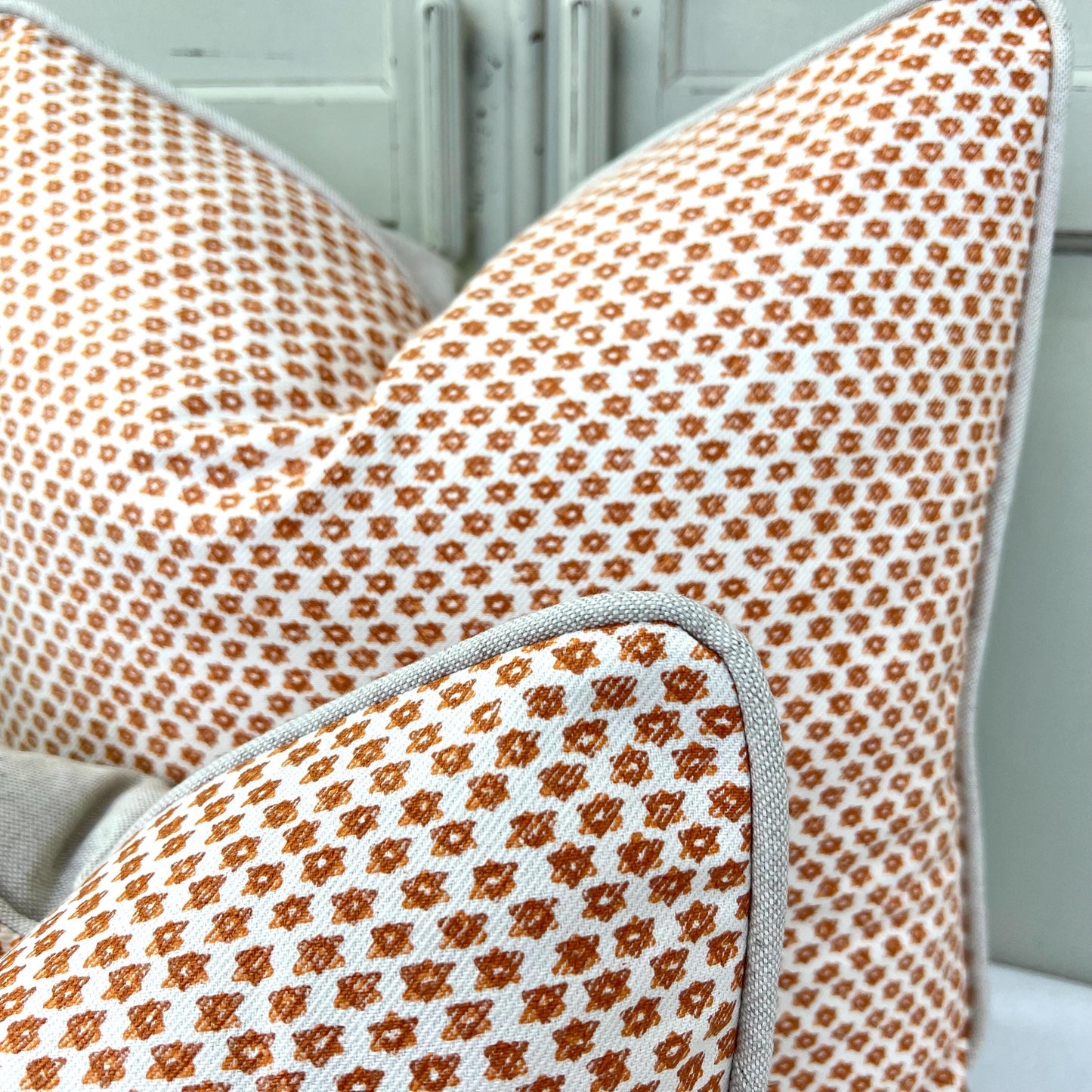 Cushions Made In Fermoie Marden Luxury Designer Decorative Tan Cream Cotton Cushion Pillow Throw Cover