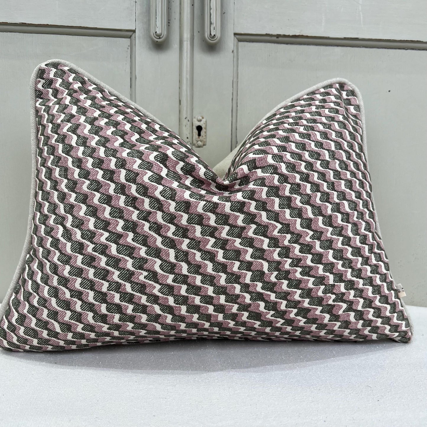 Cushions Made In Fermoie Ruffle Green Pink Cotton Decorative Sofa Throw Pillow Cover