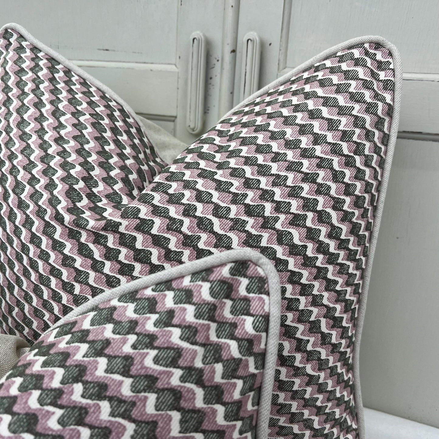 Cushions Made In Fermoie Ruffle Green Pink Cotton Decorative Sofa Throw Pillow Cover