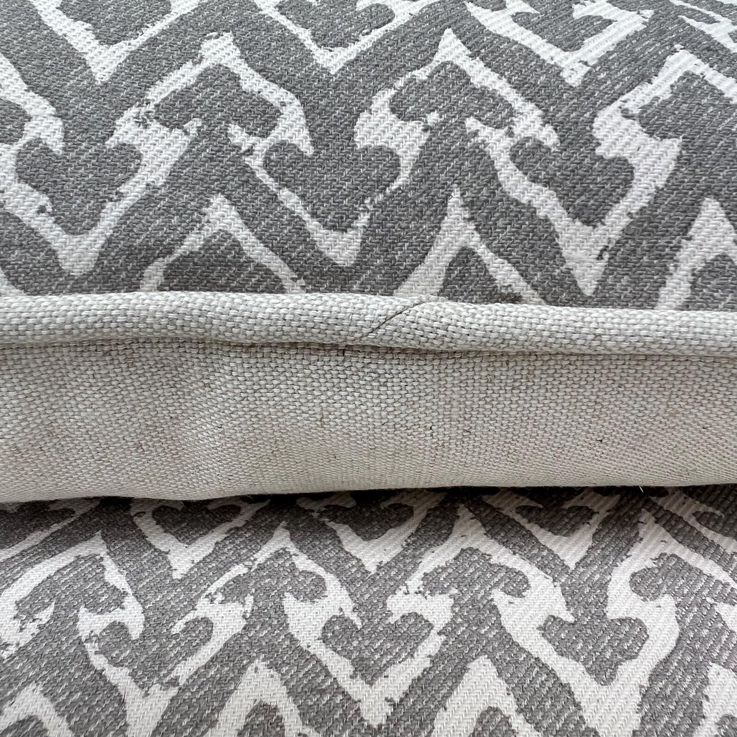 Cushions Made In Fermoie Rabanna Grey Cotton Decorative Sofa Throw Pillow Cover