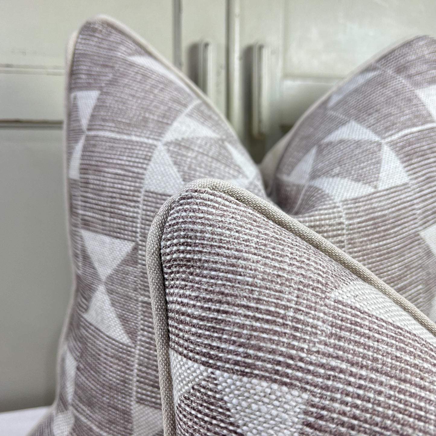 Cushions Made In Fermoie Flag Decorative Taupe Neutral Linen Cushion Pillow Throw Cover