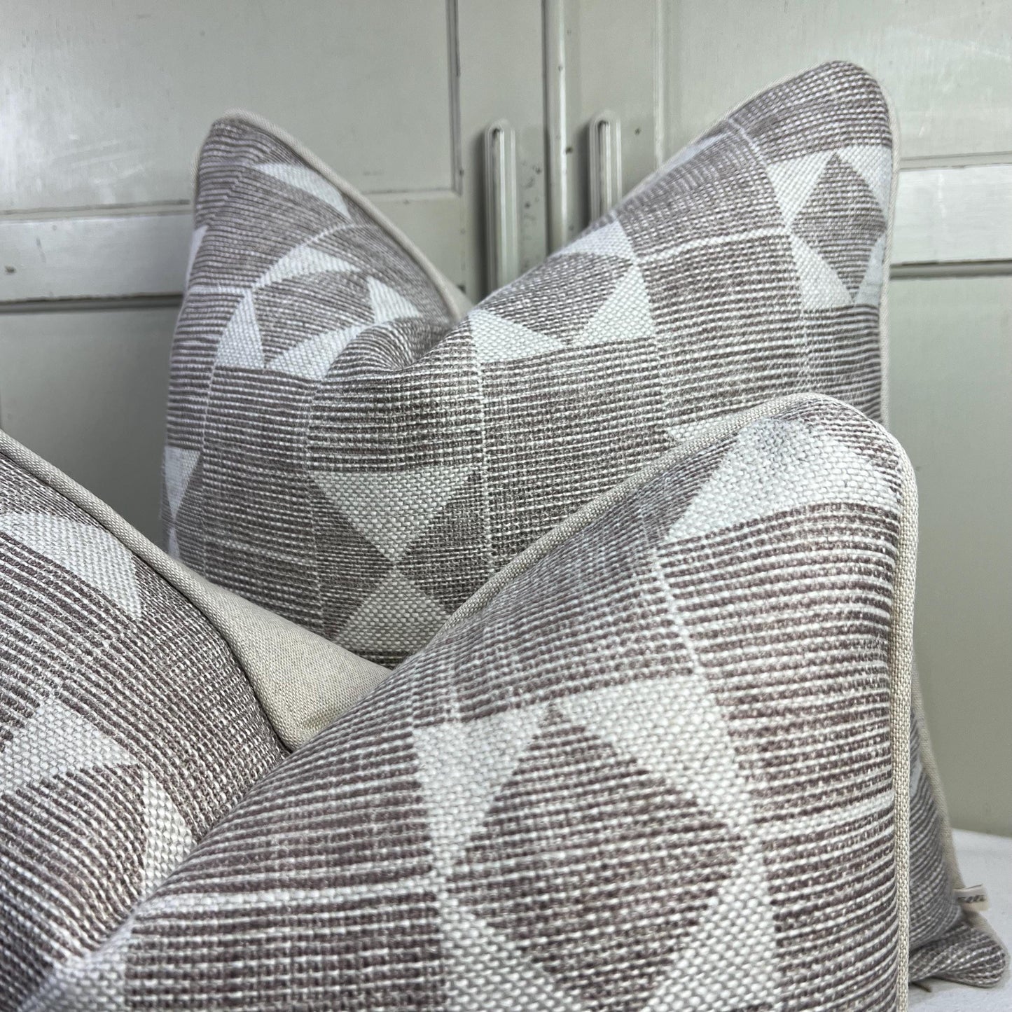 Cushions Made In Fermoie Flag Decorative Taupe Neutral Linen Cushion Pillow Throw Cover