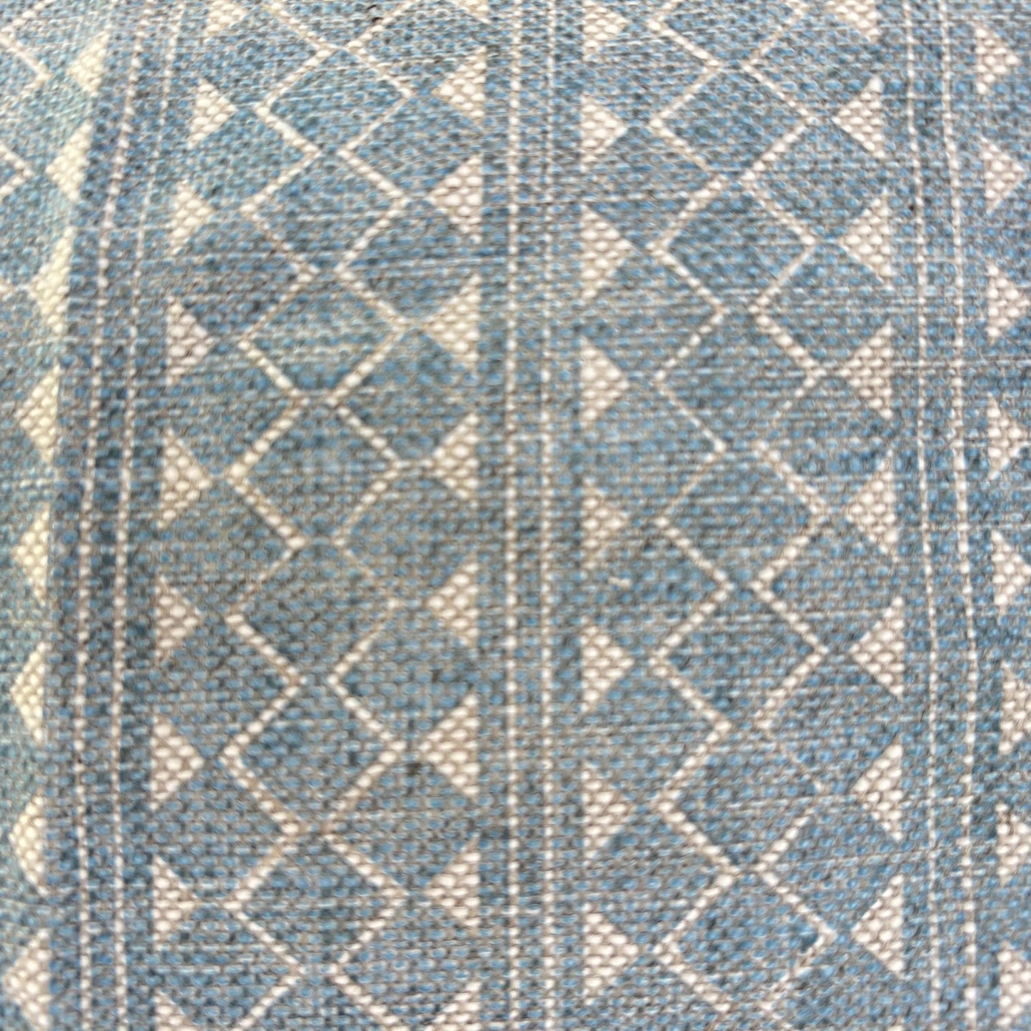 Cushion made in Fermoie Quantock Luxury Designer Decorative Neutral Pale Blue Linen Cushion Pillow Throw Cover
