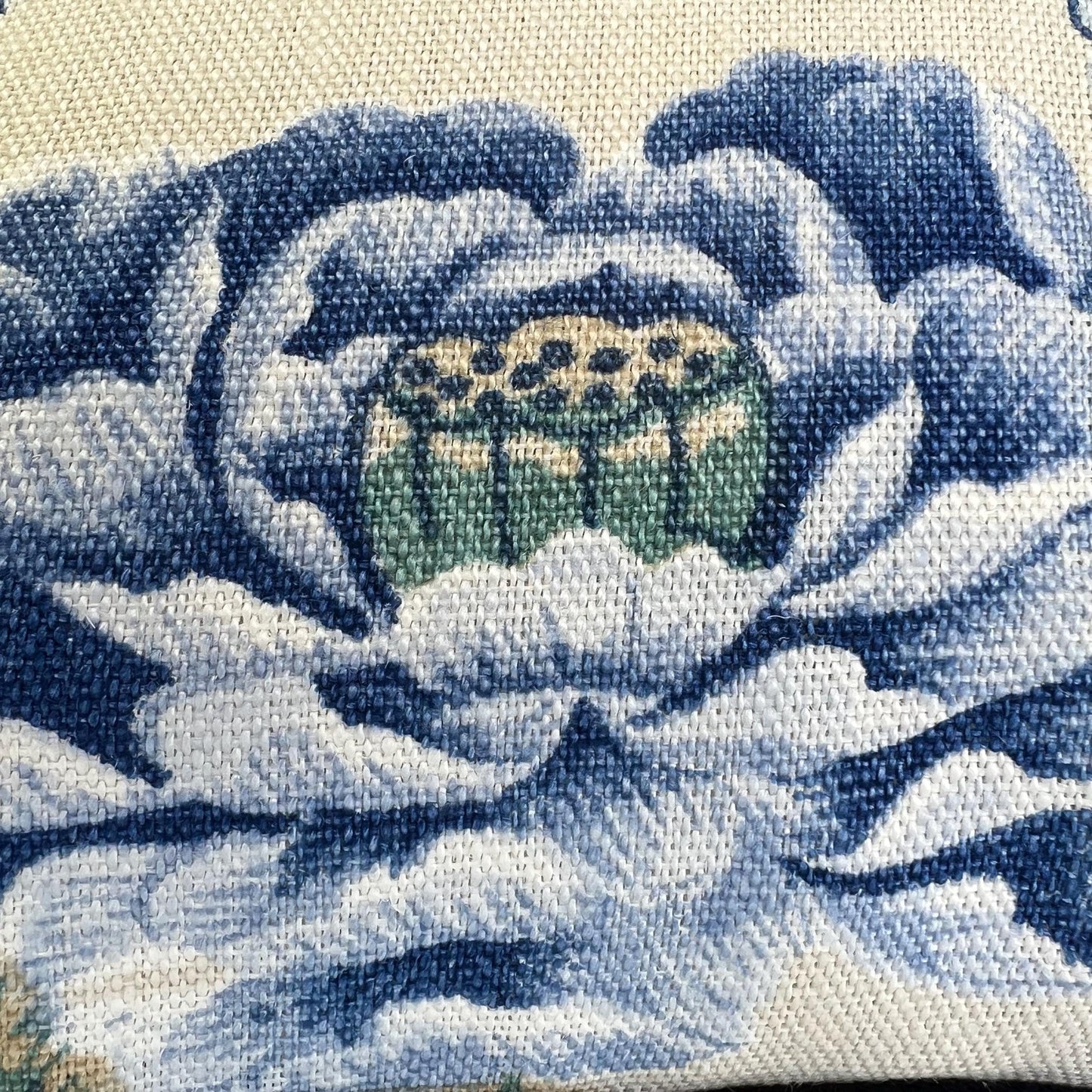 GP & J Baker Elinors Blue Green Bird Luxury Designer Decorative Cushion Throw Pillow Cover