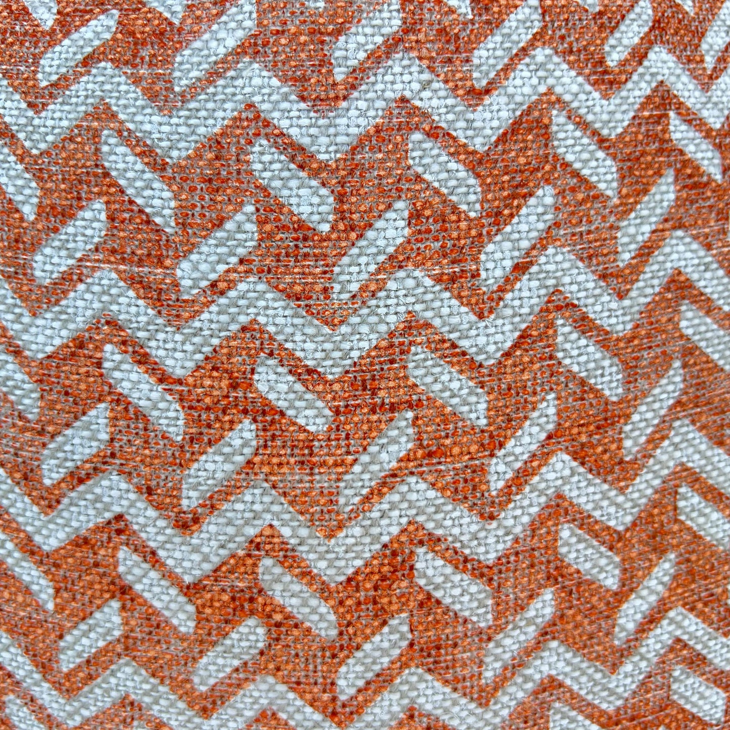 Fermoie Chiltern Luxury Designer Decorative Neutral Orange Linen Cushion Pillow Throw Cover