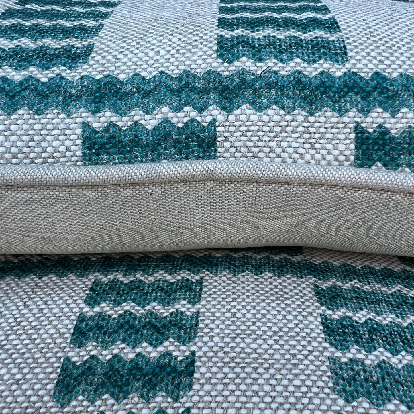 Cushions Made In Fermoie Cove Linen Luxury Designer Decorative Teal Neutral Cushion Pillow Throw Cover