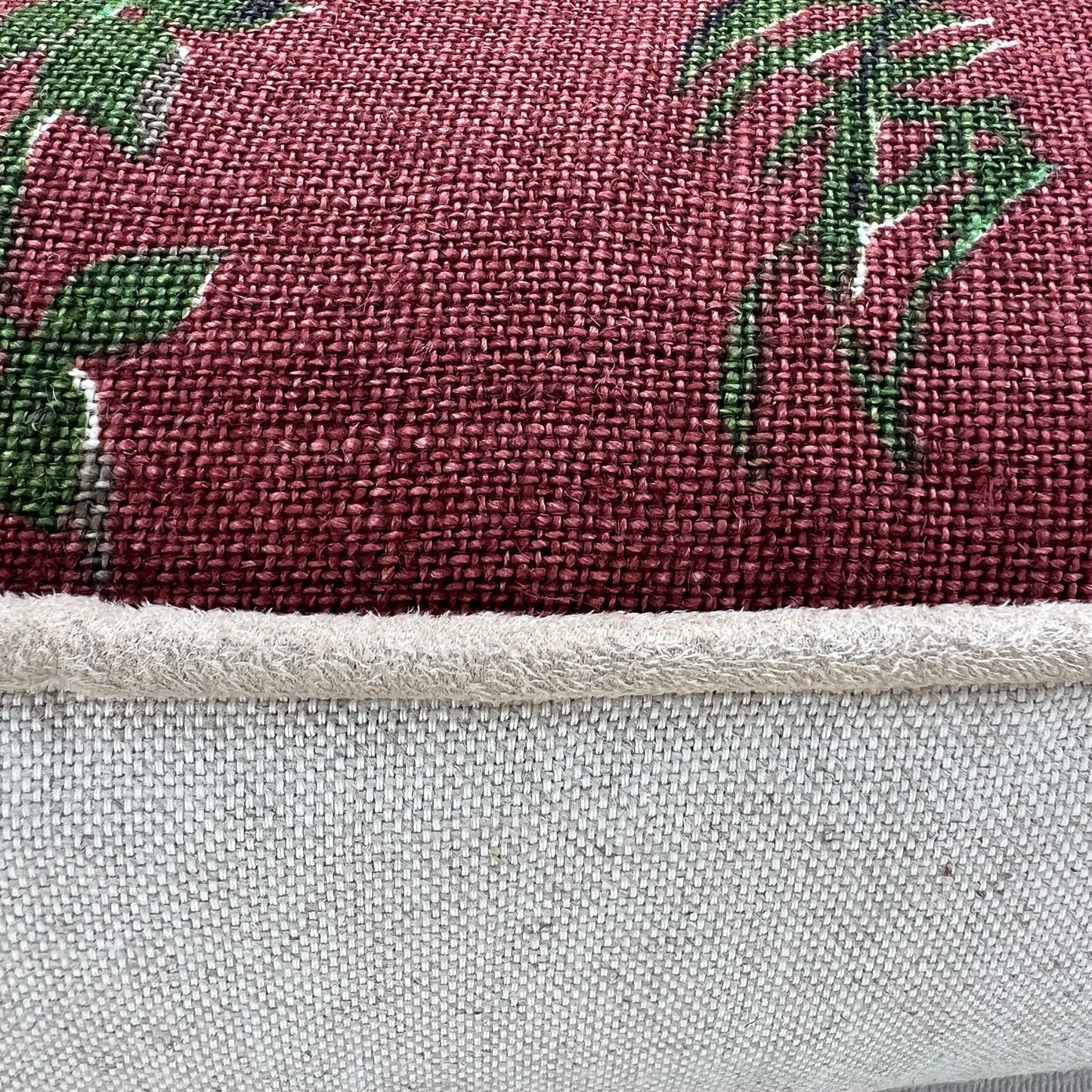 Schumacher Luxury Designer Pointers Burgundy Cushion Pillow Cover