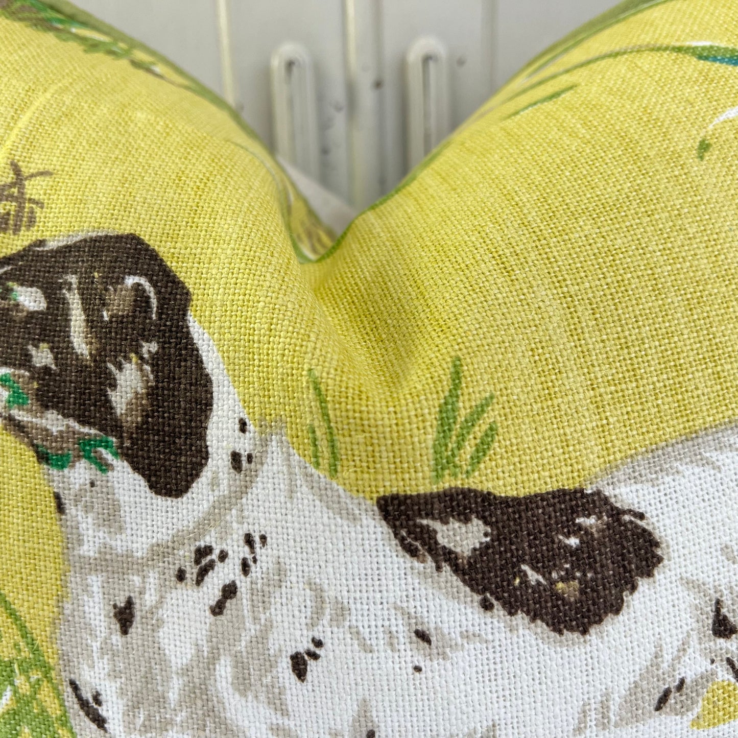 Schumacher Luxury Designer Pointers Yellow Decorative Cushion Pillow Throw Cover