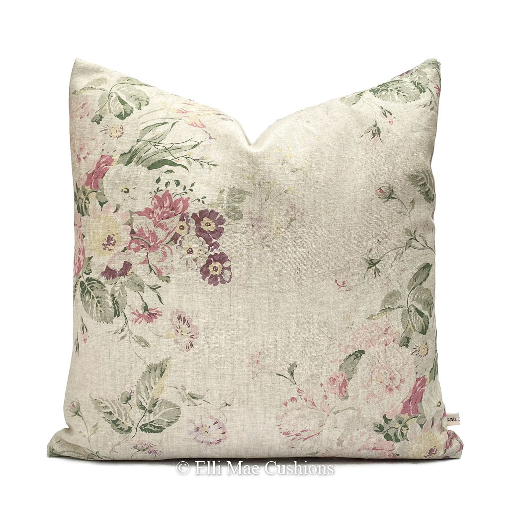 Cabbages and Roses Constance Multi Designer Shabby Chic Cushion Pillow Cover