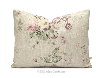 Cabbages and Roses Constance Multi Designer Shabby Chic Cushion Pillow Cover