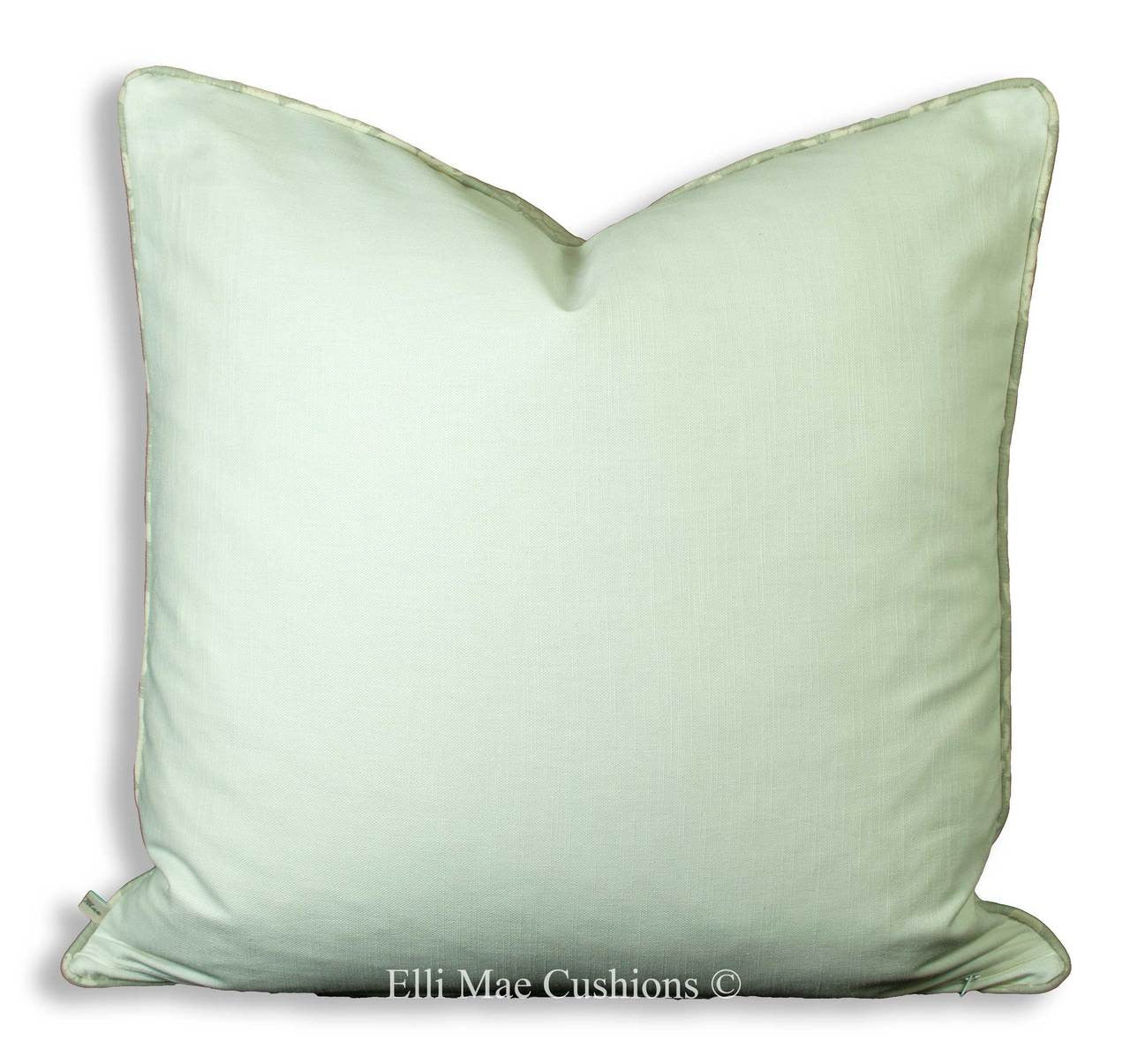 Bennison Luxury Floral Designer Grey Linen Cushion Pillow Throw Cover
