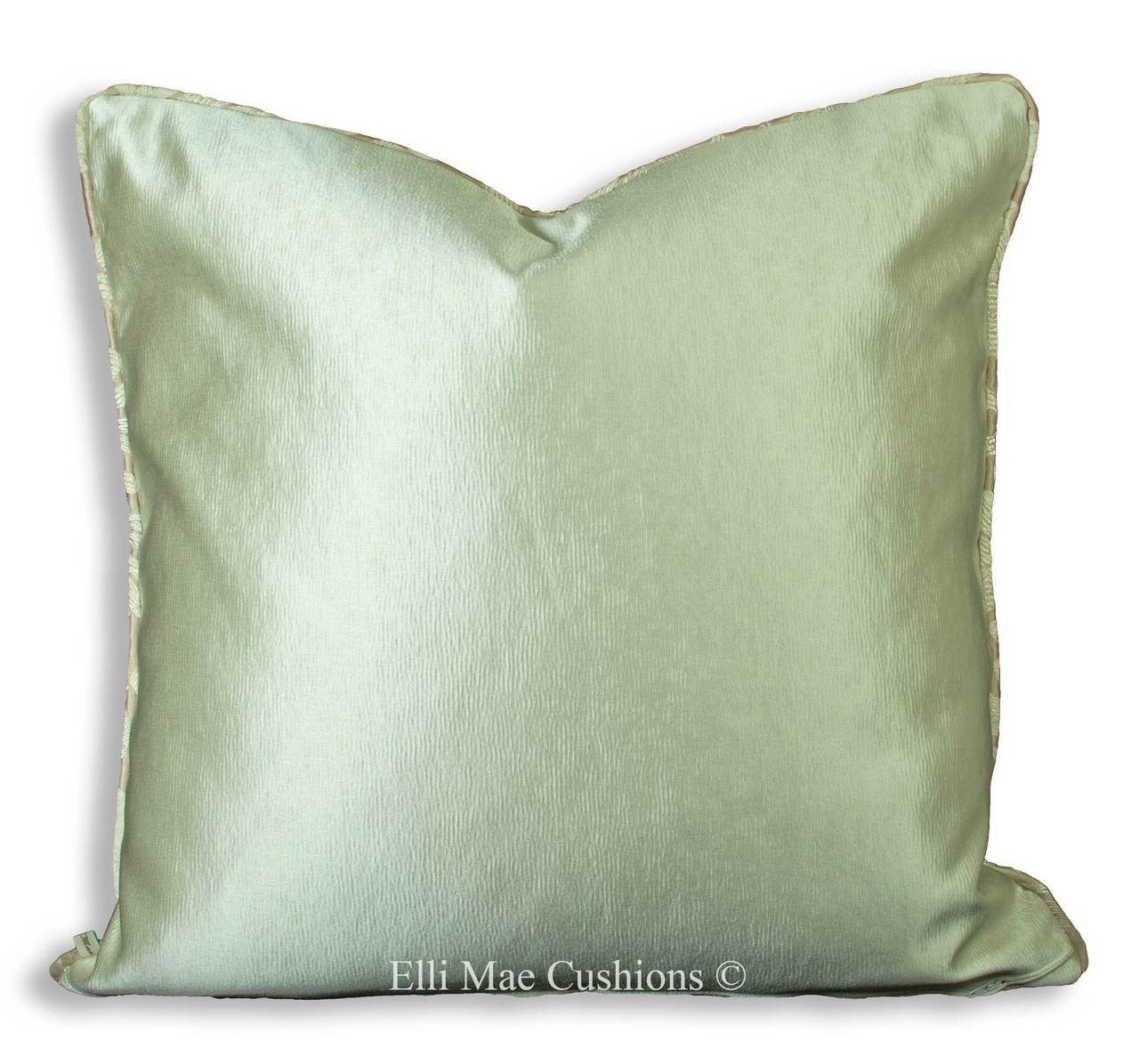 Luxury Designer Oyster Cream Silk Damask Cushion Pillow Throw Cover