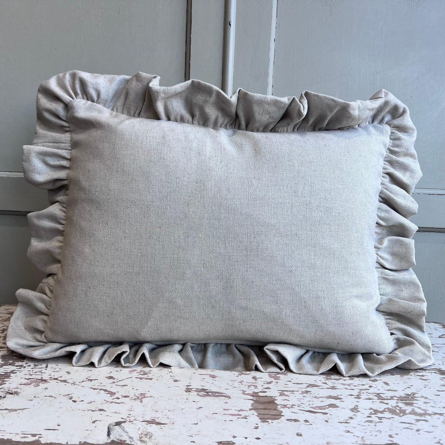 Cushions Made In Fermoie Luxury Designer Poulton Stripe Pale Soft Grey Cushion Pillow Throw Cover