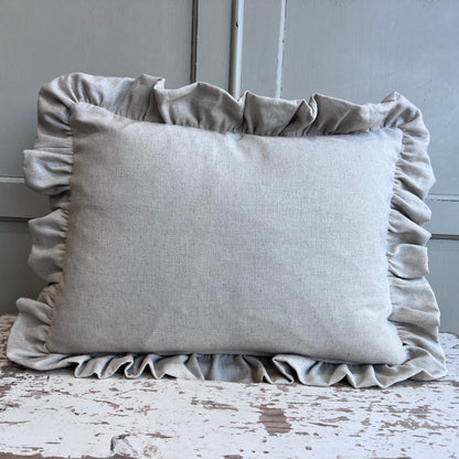 Cushions Made In Fermoie Luxury Designer Poulton Stripe Pale Soft Grey Cushion Pillow Throw Cover