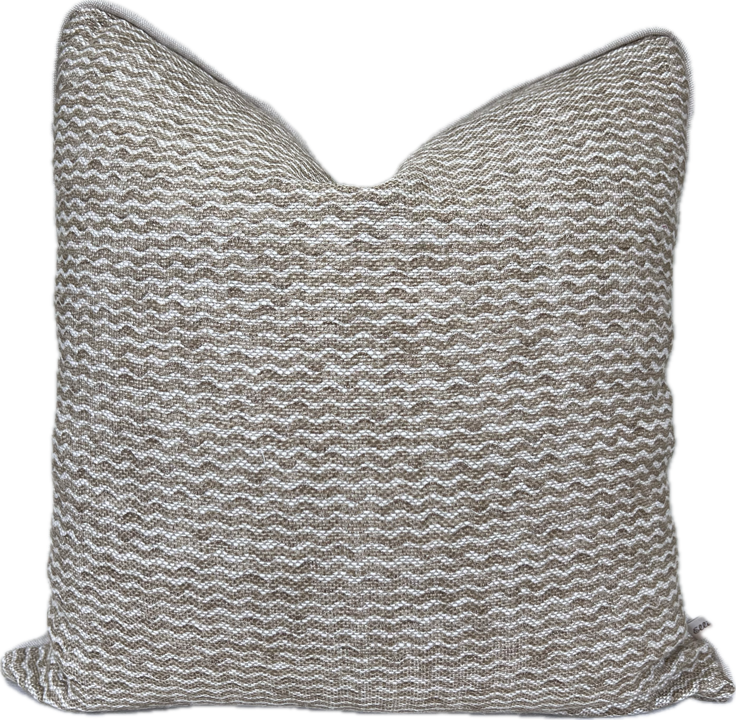 Fermoie Popple Luxury Designer Decorative Beige Neutral Linen Cushion Pillow Throw Cover
