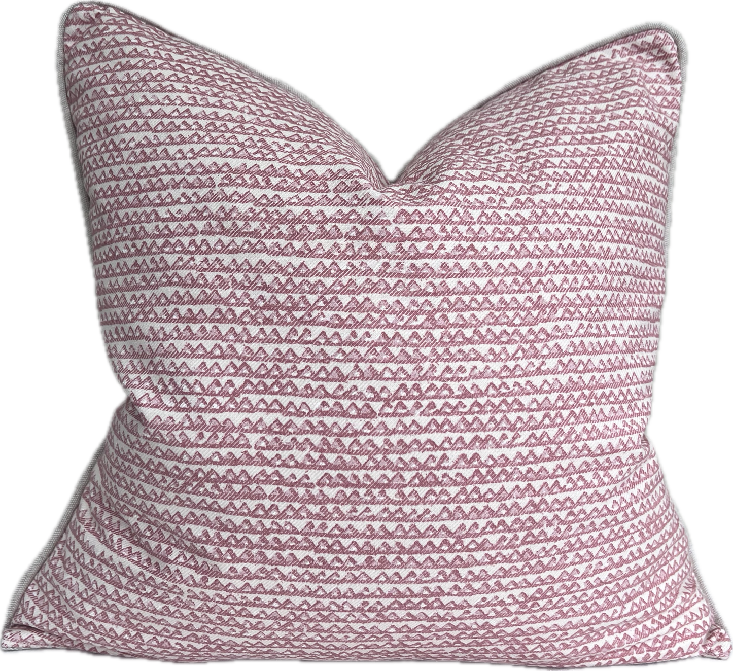 Fermoie Mendip Luxury Designer Decorative Pink Neutral Cotton Cushion Pillow Throw Cover