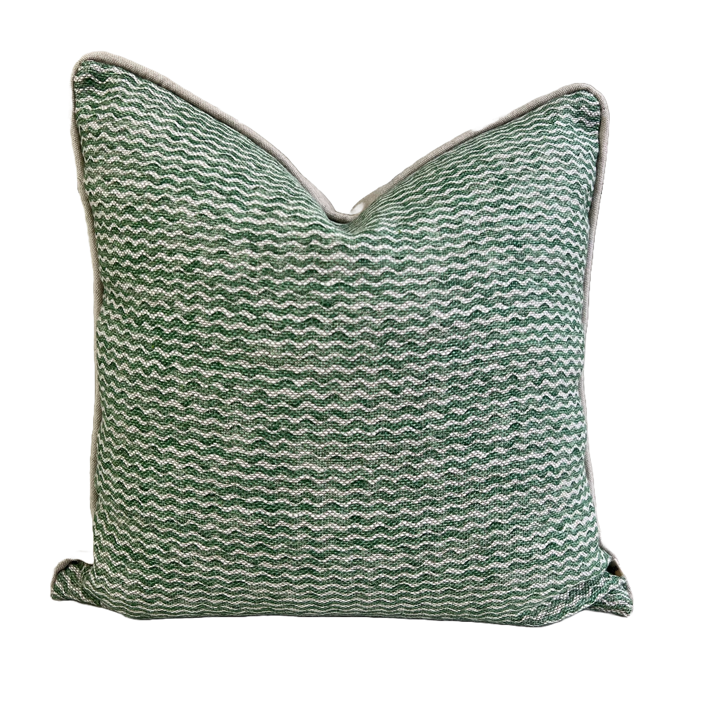 Cushions Made in Fermoie Popple Decorative Green Neutral Linen Cushion Pillow Throw Cover